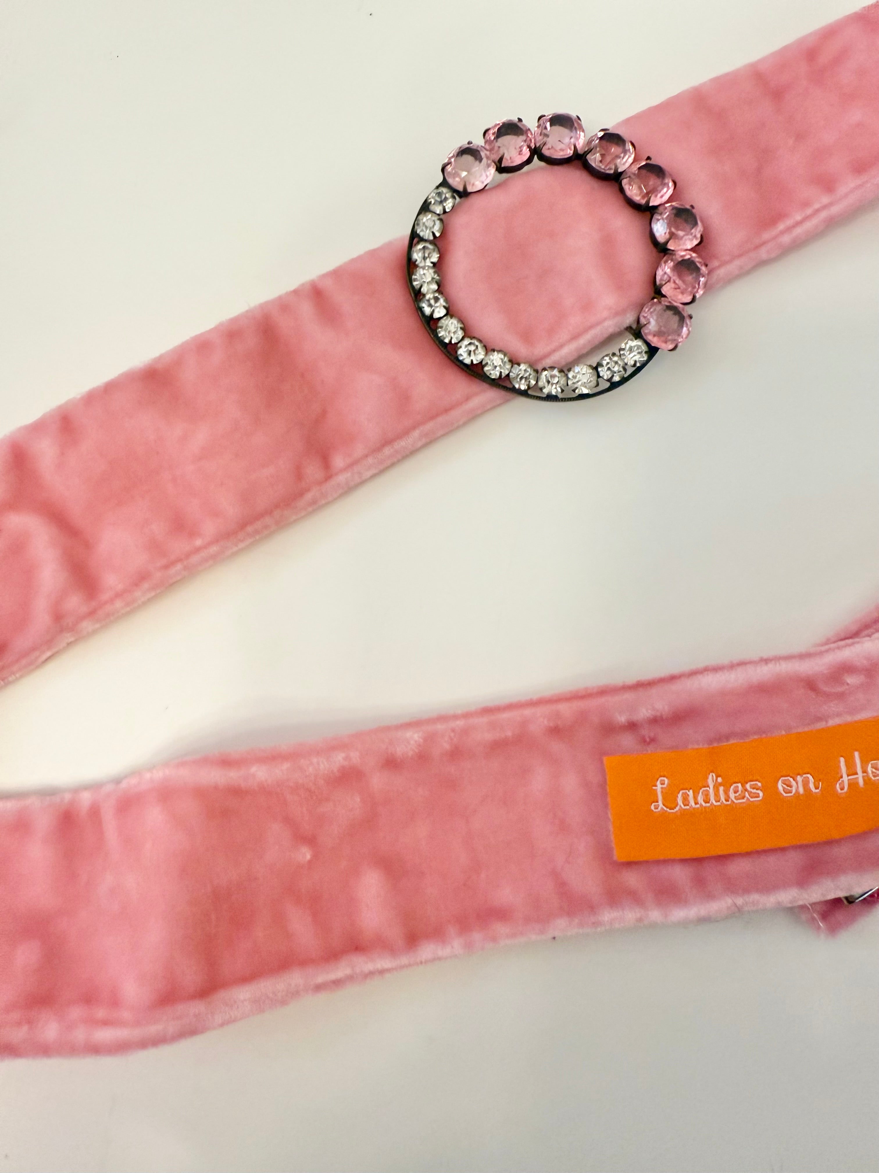 The most darling 1930's dress belt...soft pink that will make any lady blush.