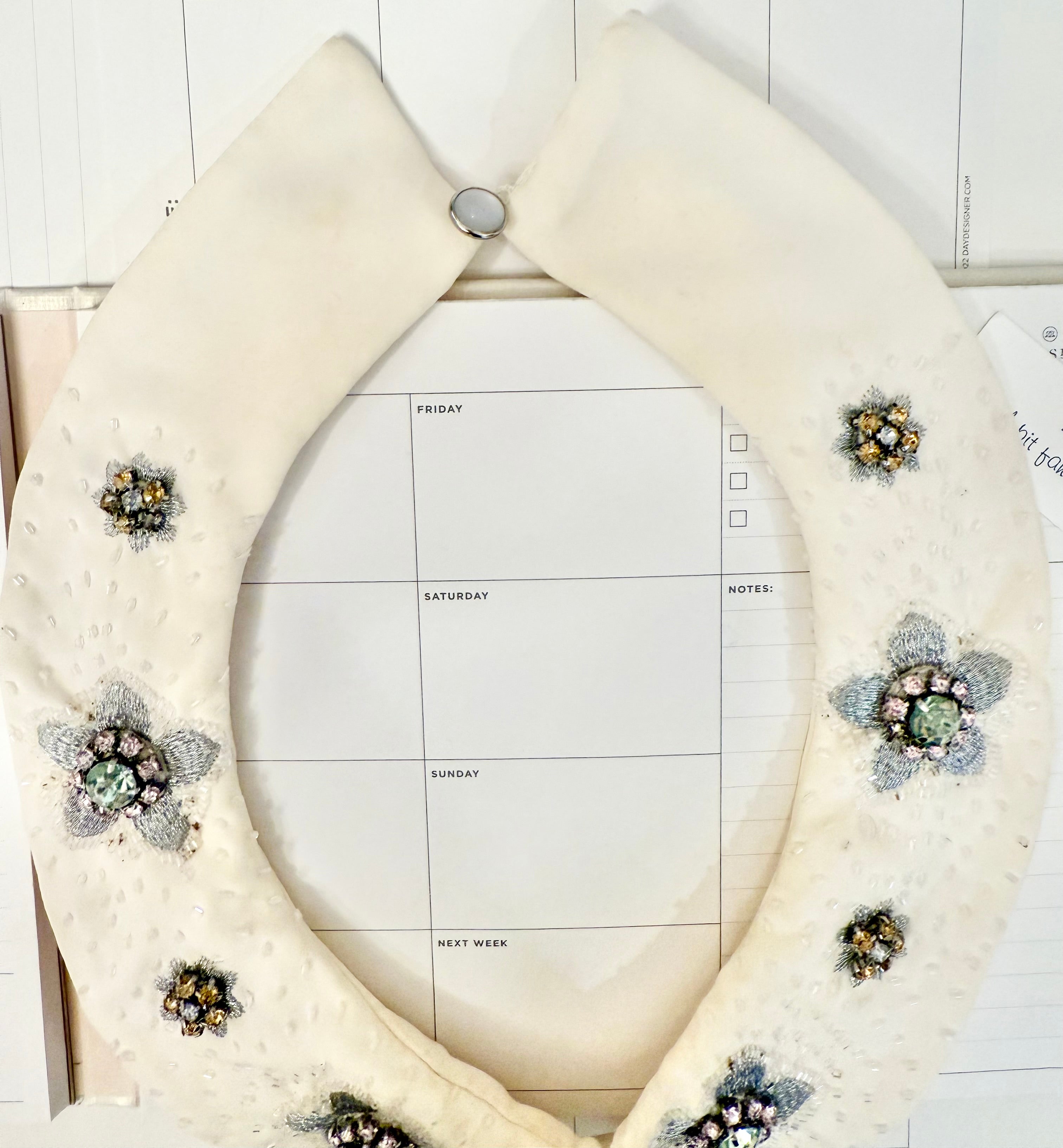 1960's darling gem encrusted peter pan collar ..... so charming!