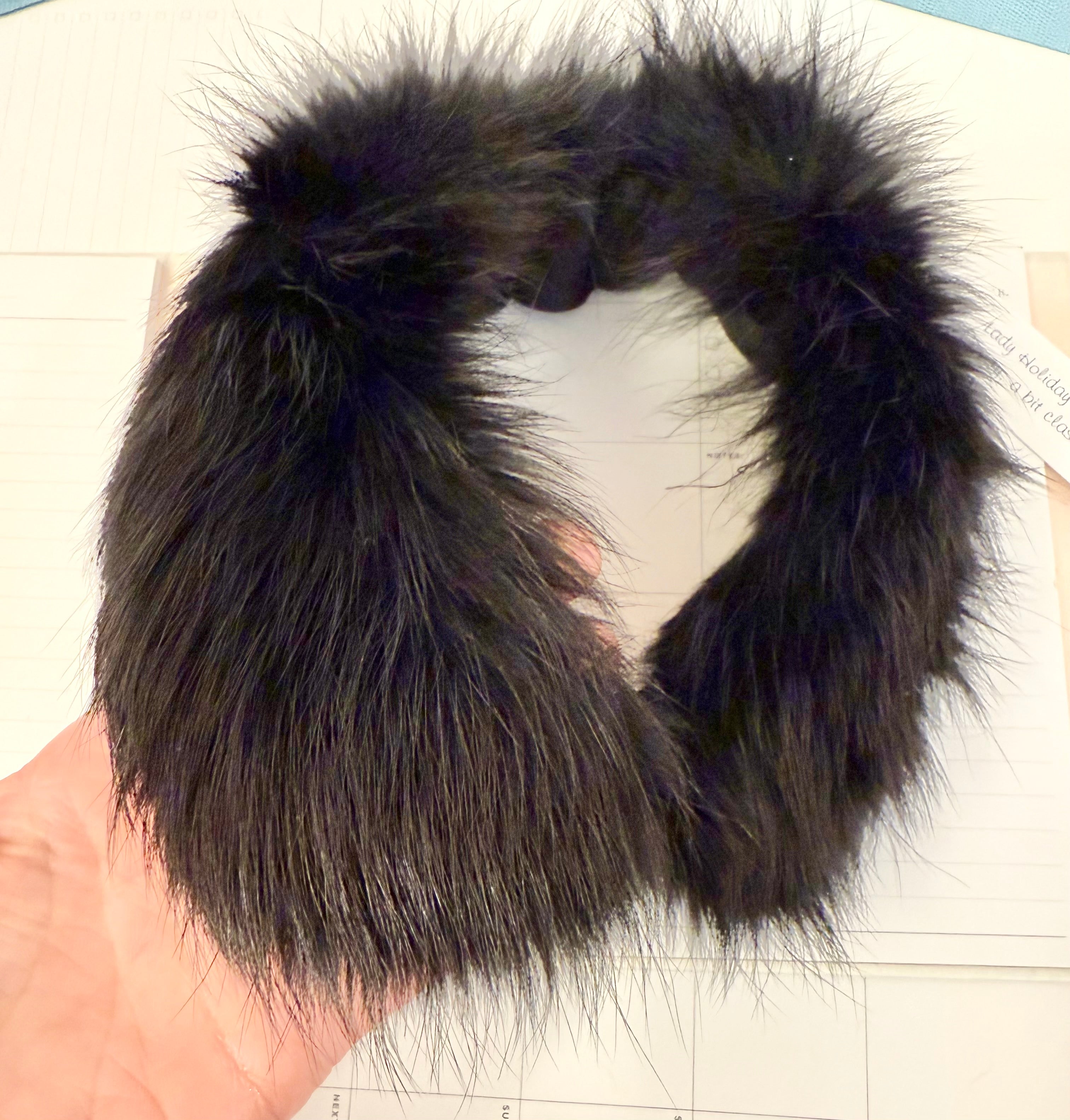 1960's preppy peter pan collar in the most luxurious fox fur.... so chic