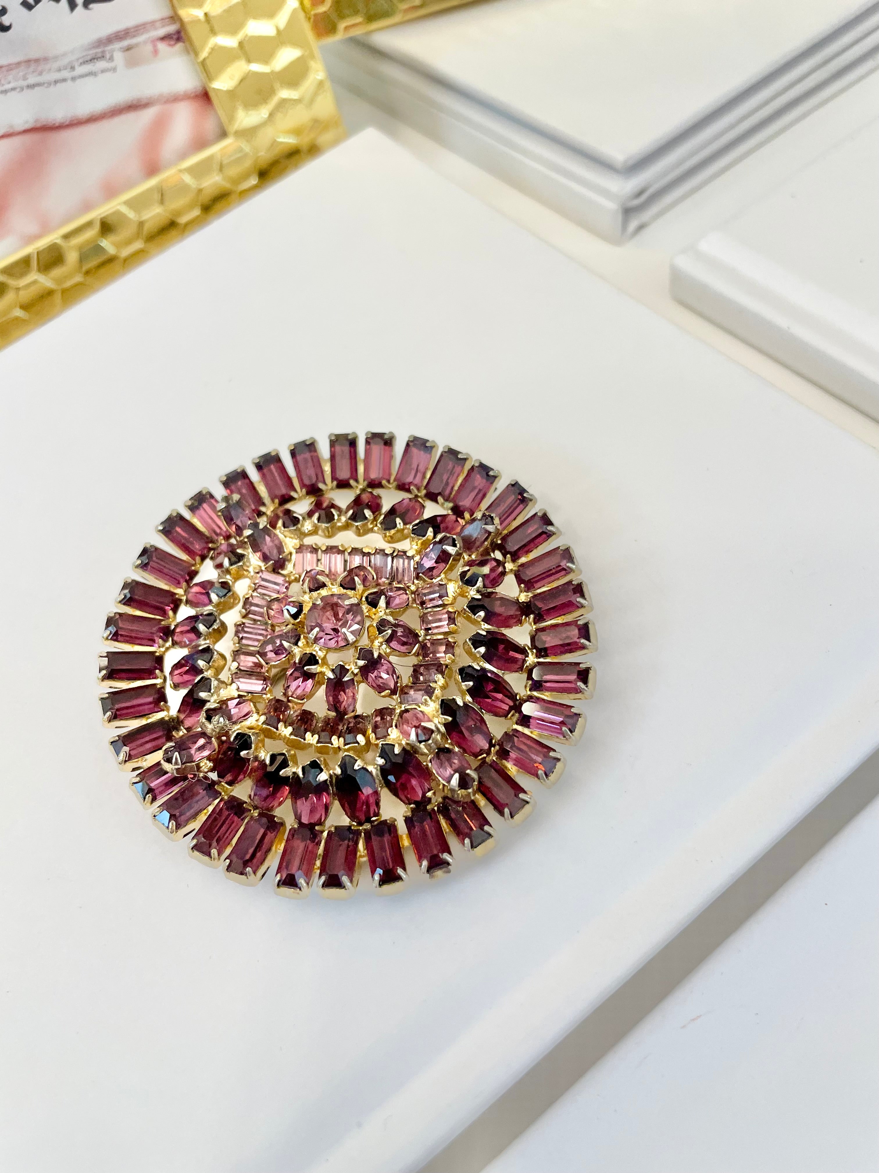 The lady can't say no to a beautiful brooch! This one is stunning..