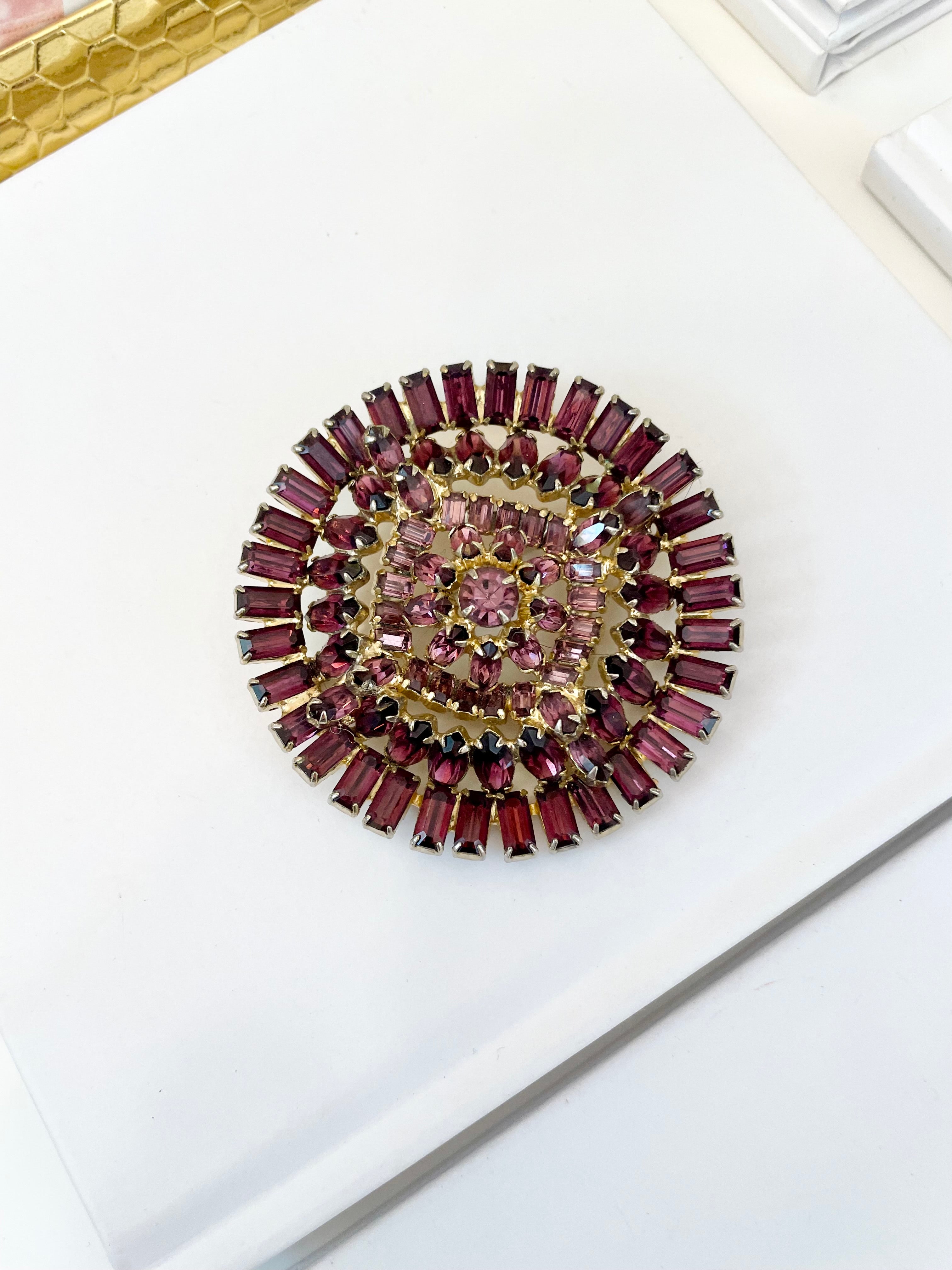 The lady can't say no to a beautiful brooch! This one is stunning..