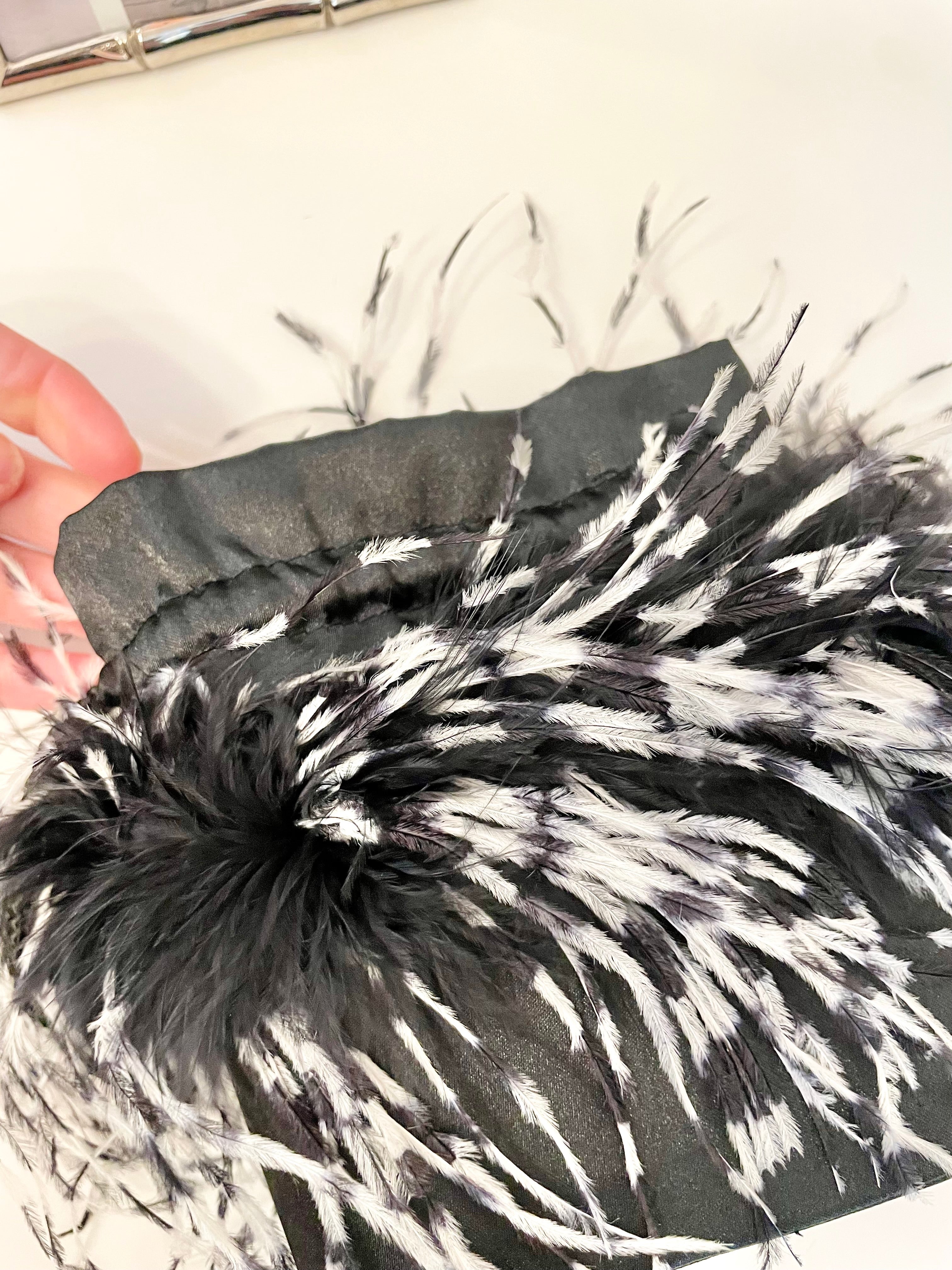 The cutest ostrich feather box bag.... so sassy