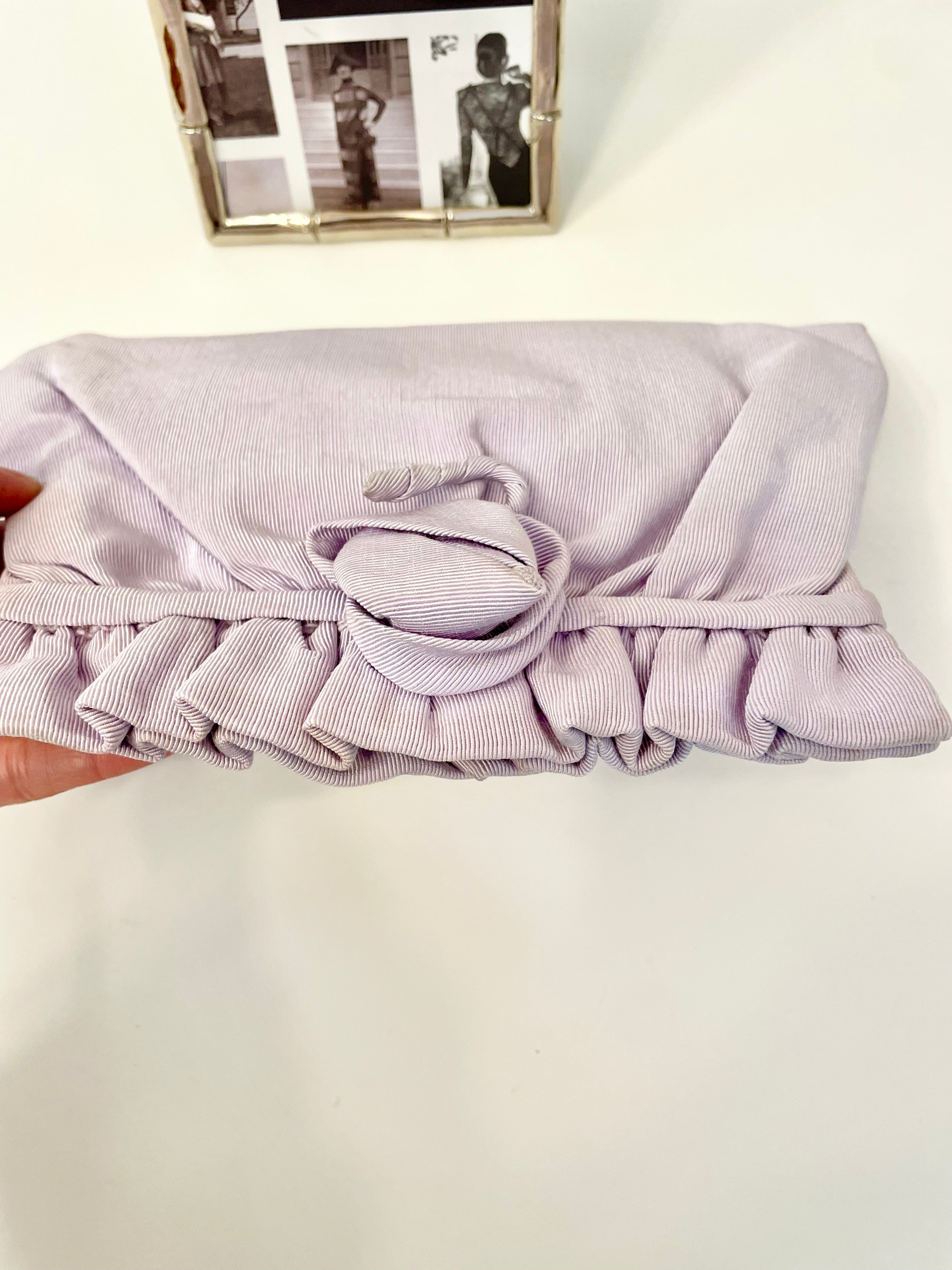 1960's rare soft purple Koret clutch bag.... so elegant