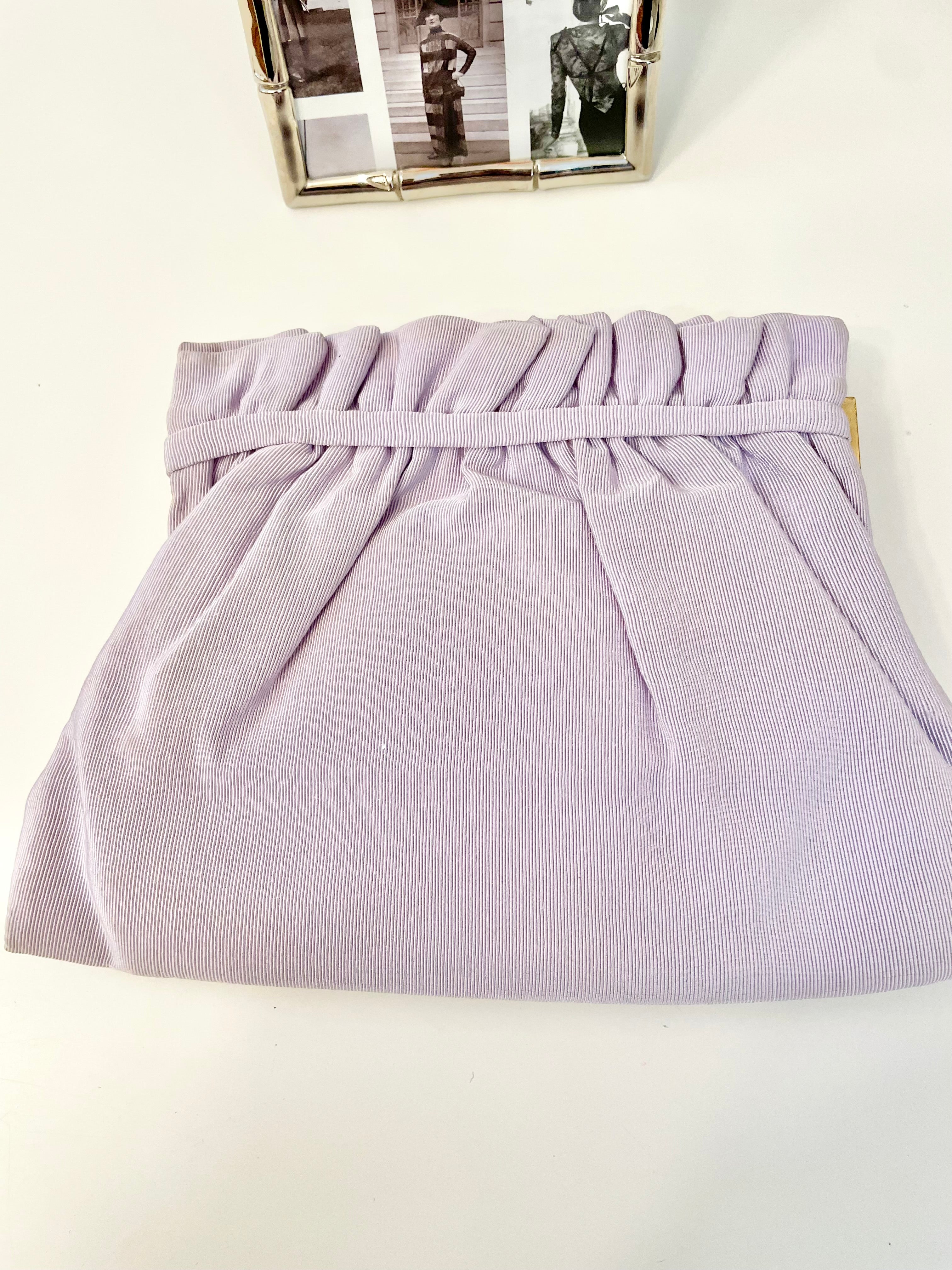 1960's rare soft purple Koret clutch bag.... so elegant