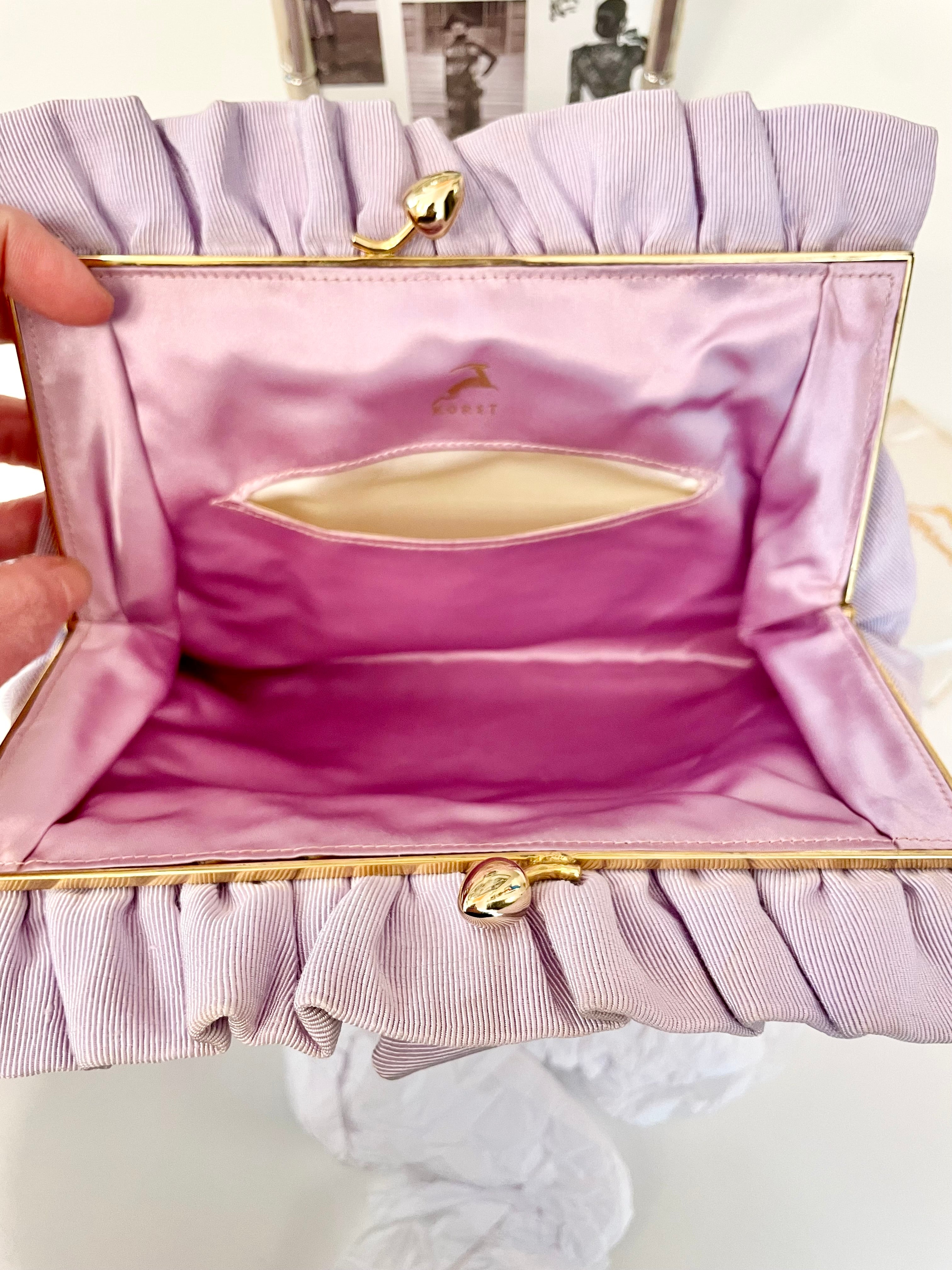 1960's rare soft purple Koret clutch bag.... so elegant