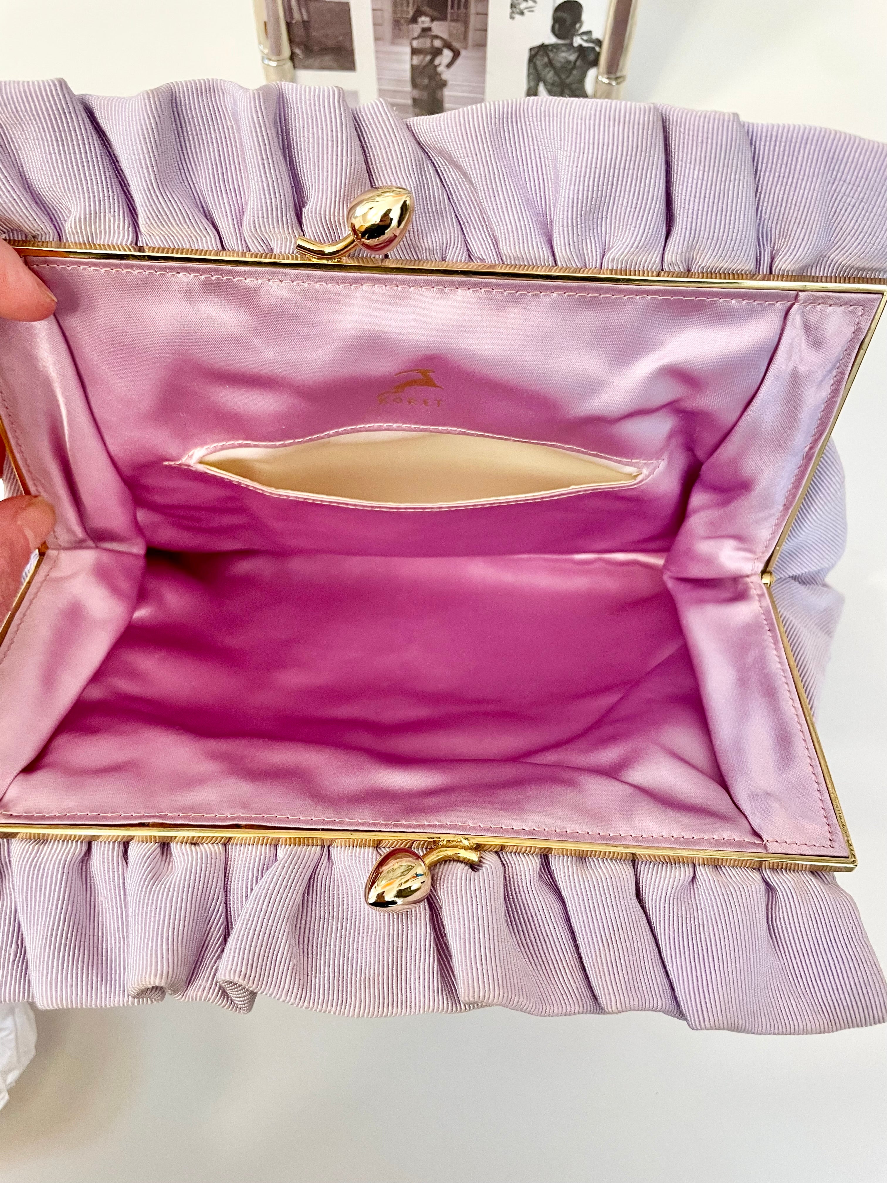 1960's rare soft purple Koret clutch bag.... so elegant