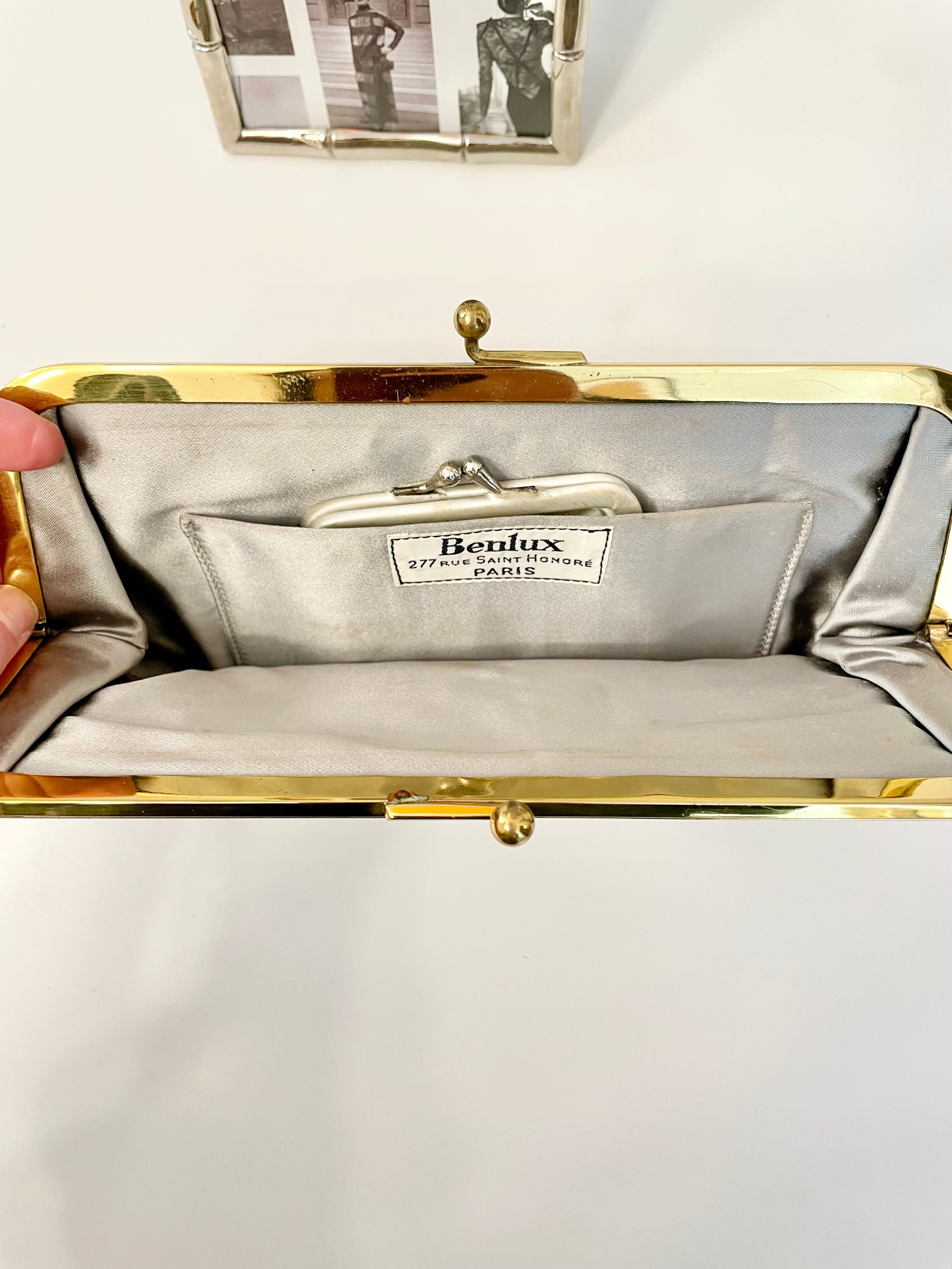 1960's super elegant french velvet evening bag.. what a feminine color story!