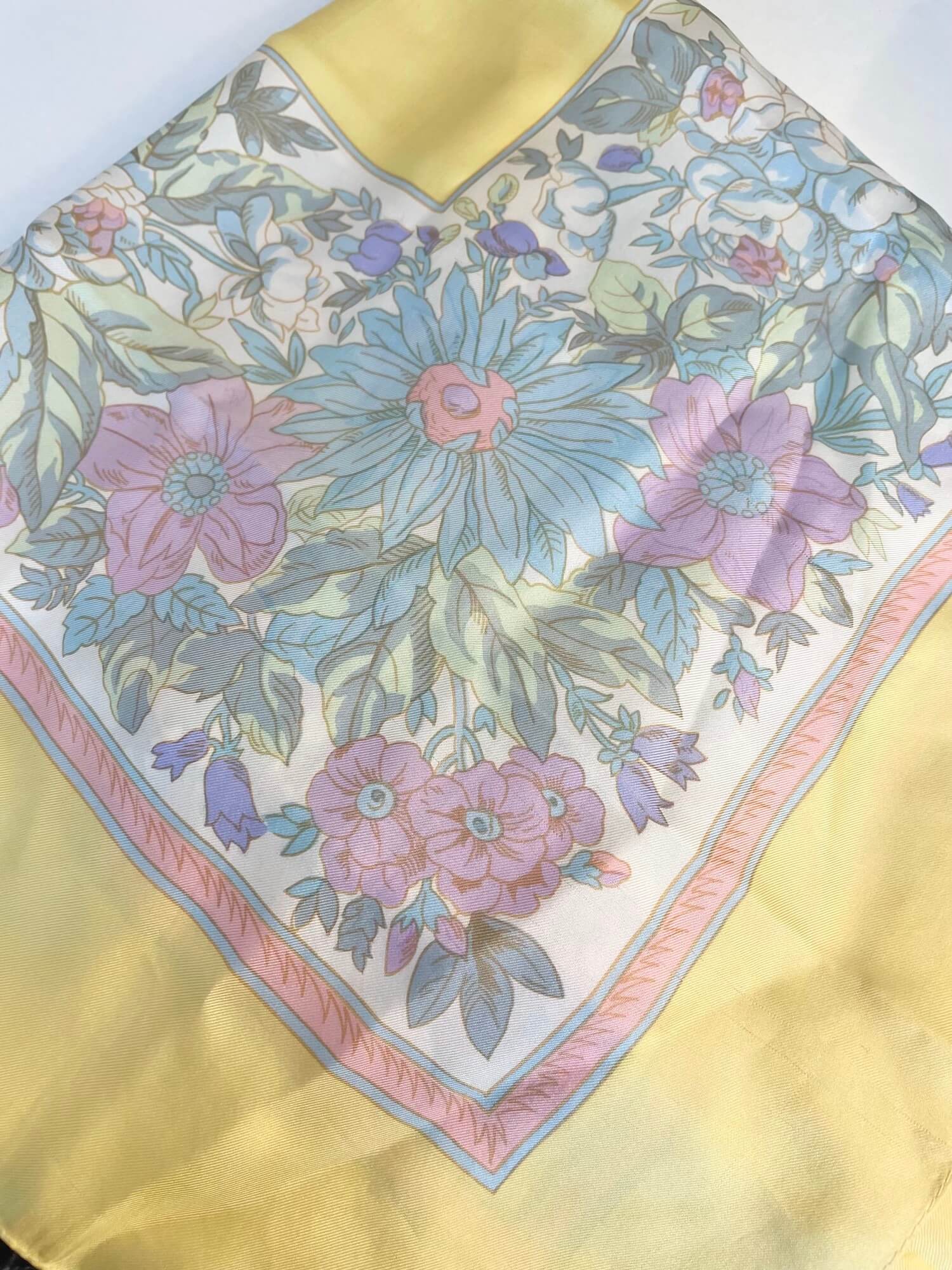 Vintage Liberty of London silk floral scarf.