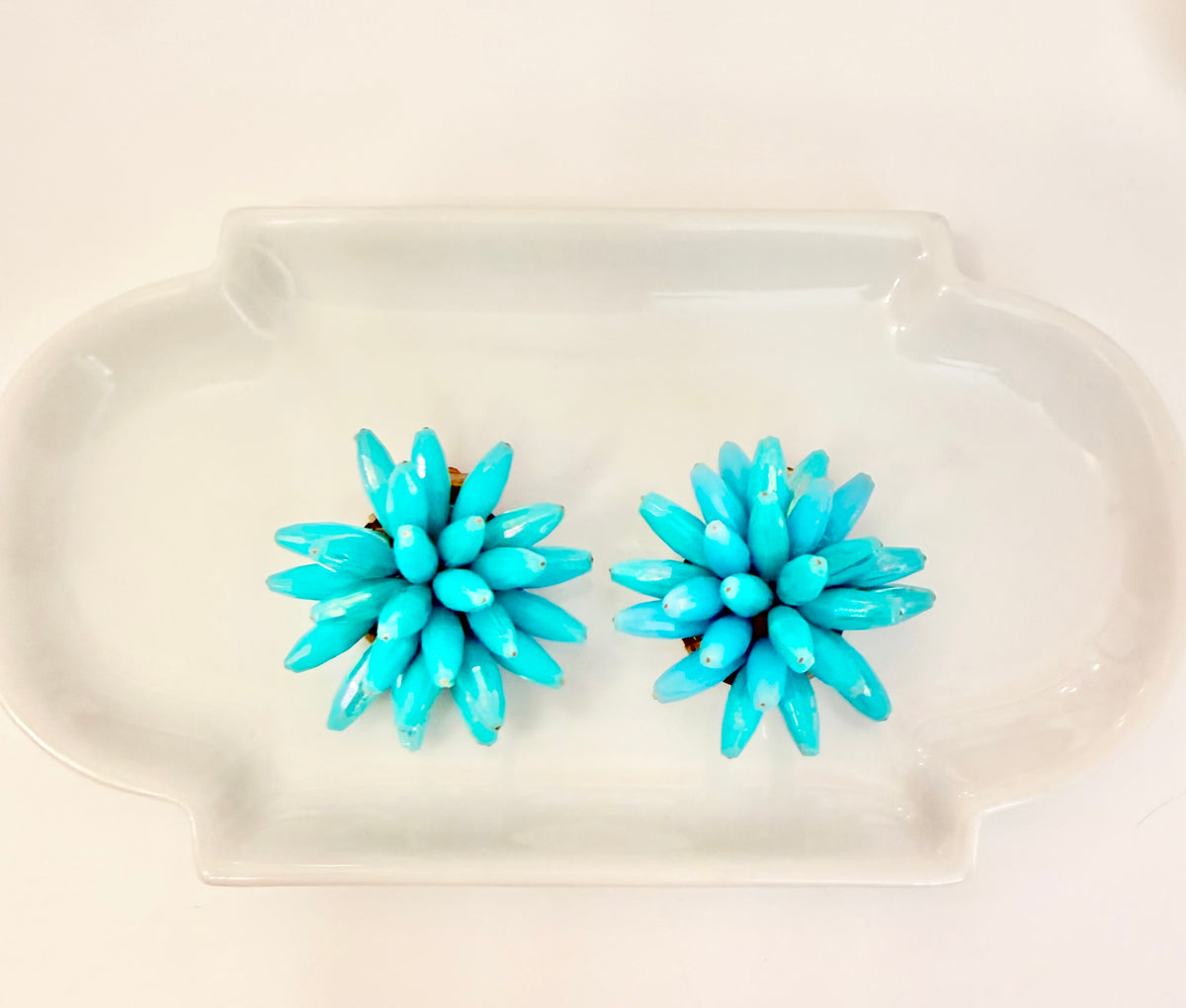 The most fabulous italian sputnik turquoise earrings.... so sassy!