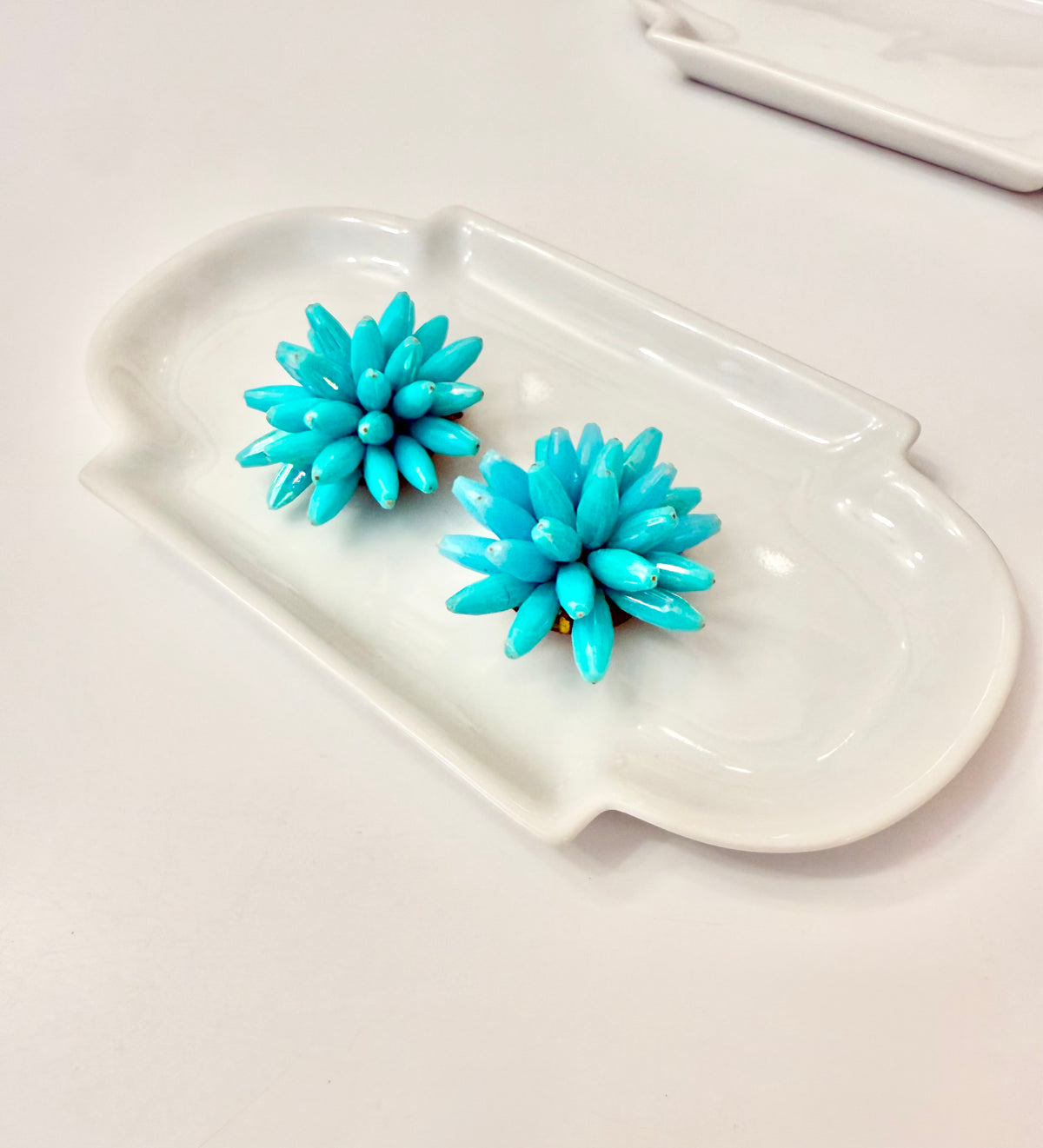 The most fabulous italian sputnik turquoise earrings.... so sassy!