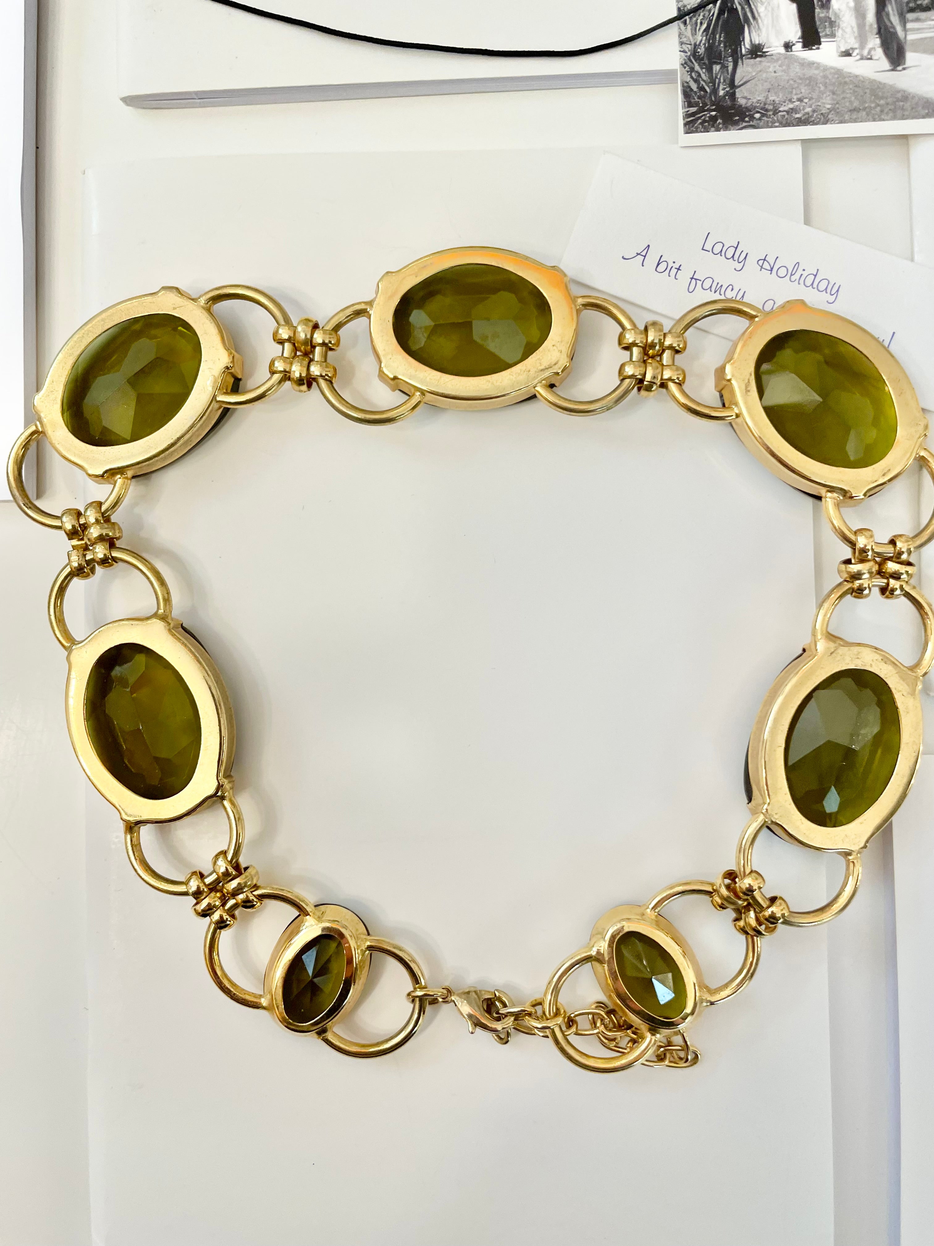 The most divine green stone necklace... so divine!