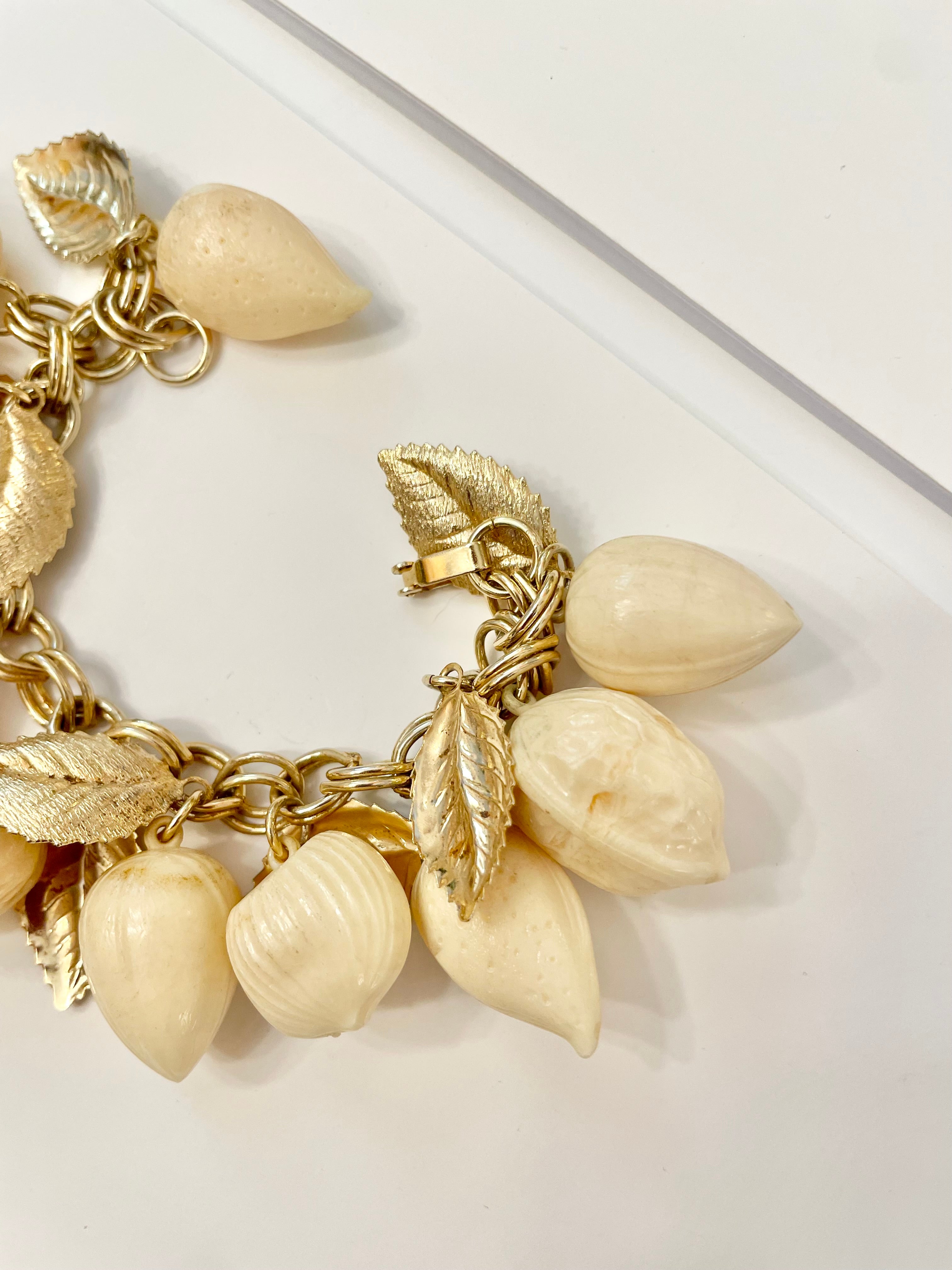 The most charming ivory resin charm bracelet that there was.... so cheeky!