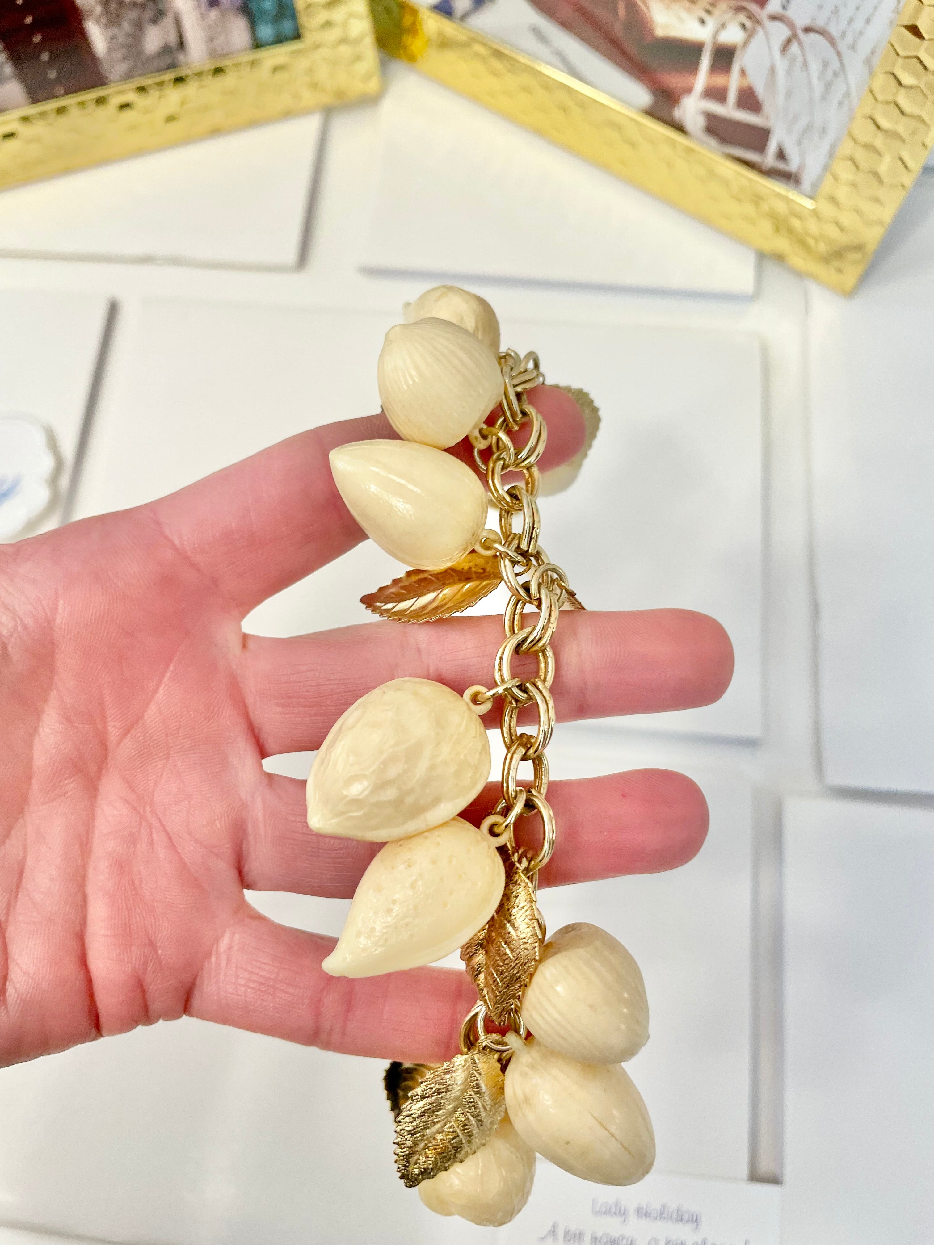 The most charming ivory resin charm bracelet that there was.... so cheeky!