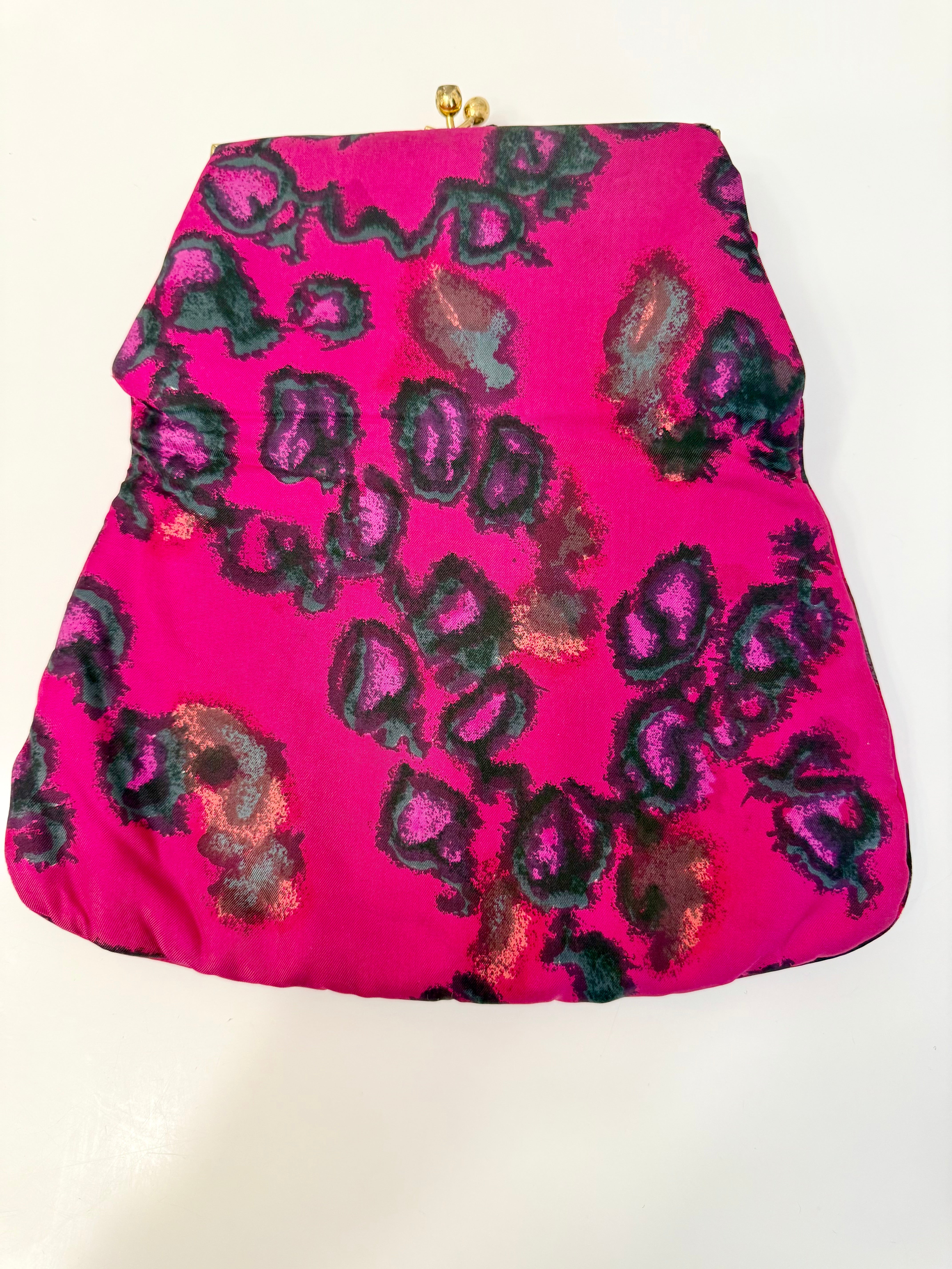 1960's Flirty gal darling floral clutch bag.... so elegant