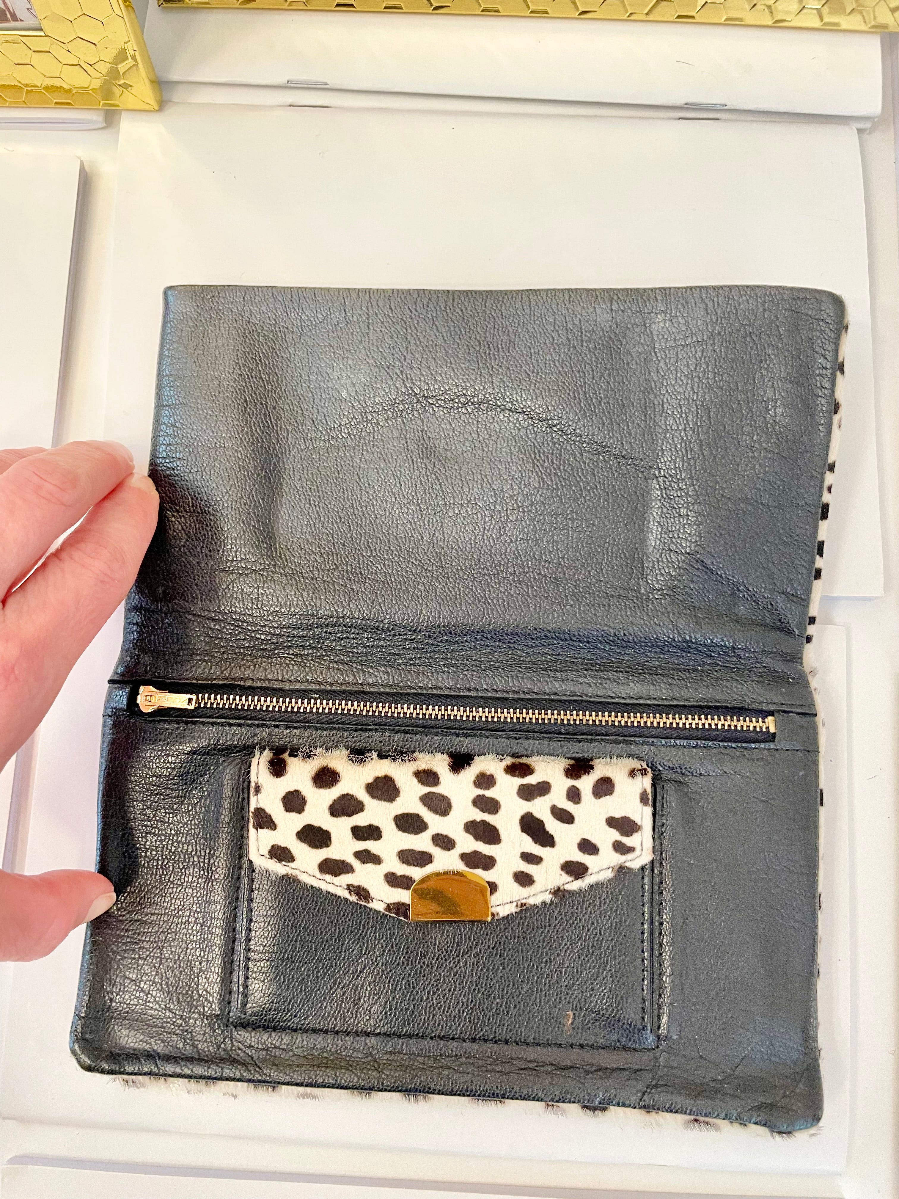 Super chic animal print wallet... a truly rare piece!