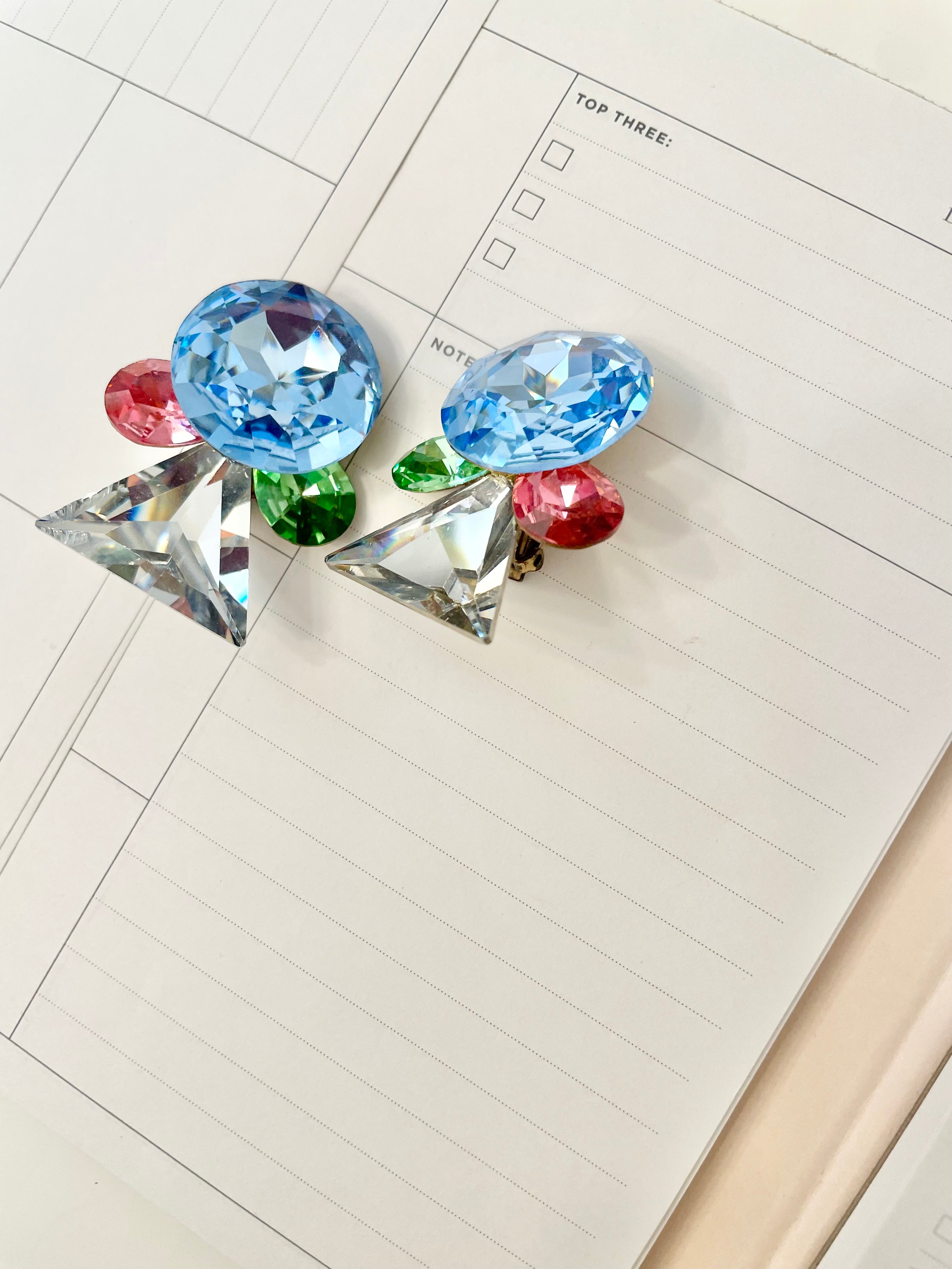 The most extraordinary crystal drop earrings...