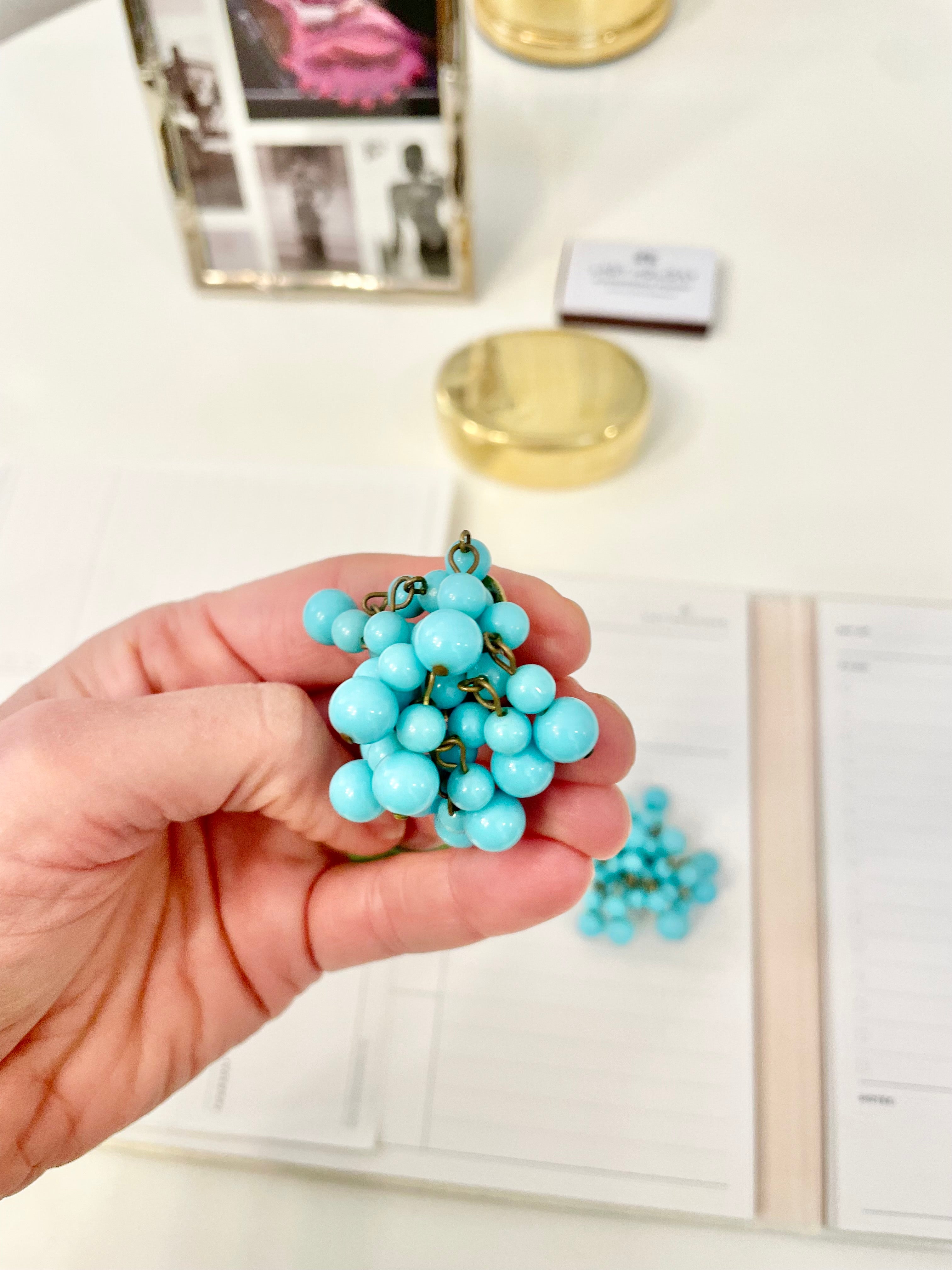 The happiest turquoise waterfall earrings... so darling