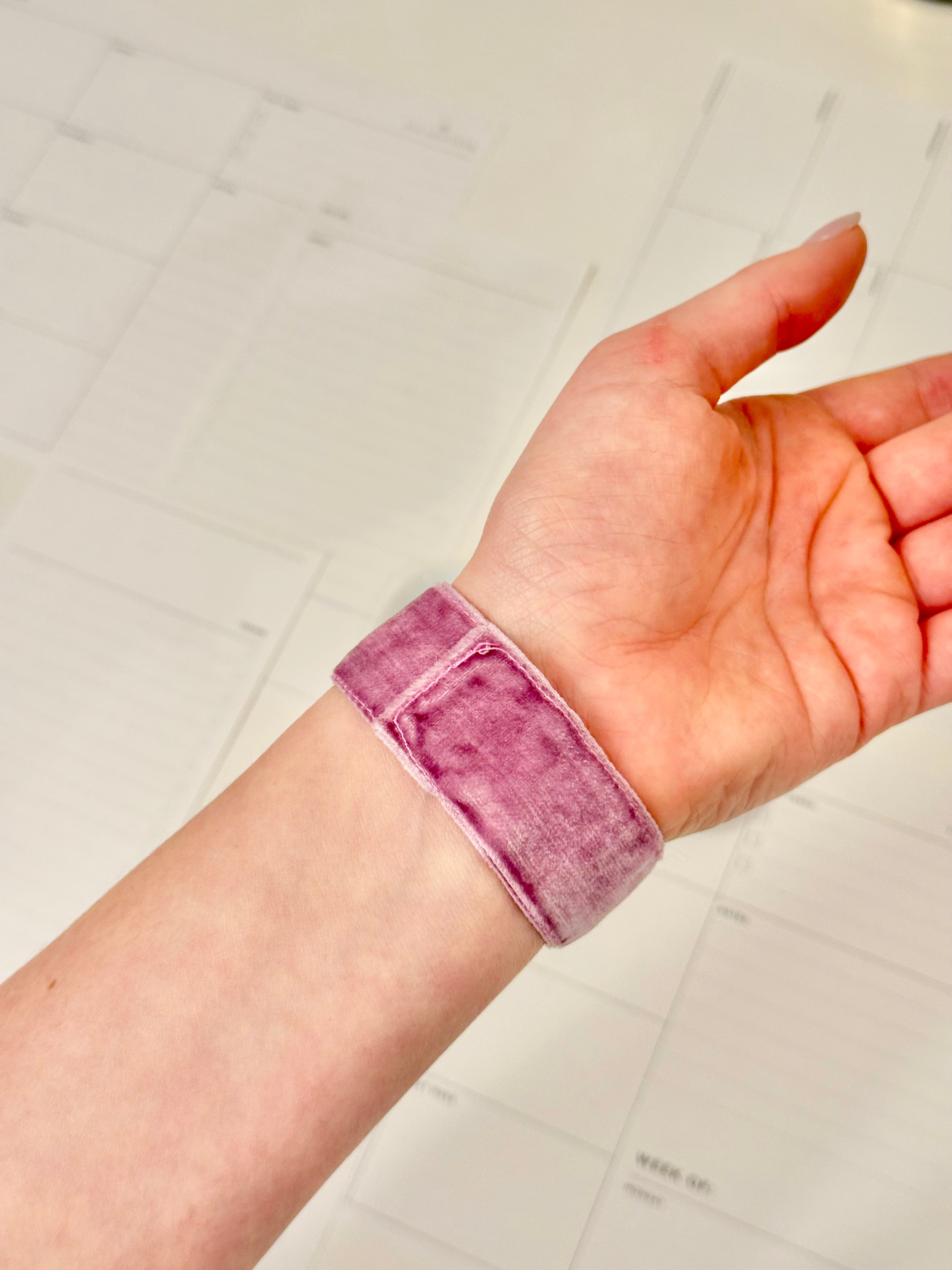 1960's divine monochromatic stunning french velvet bracelet....