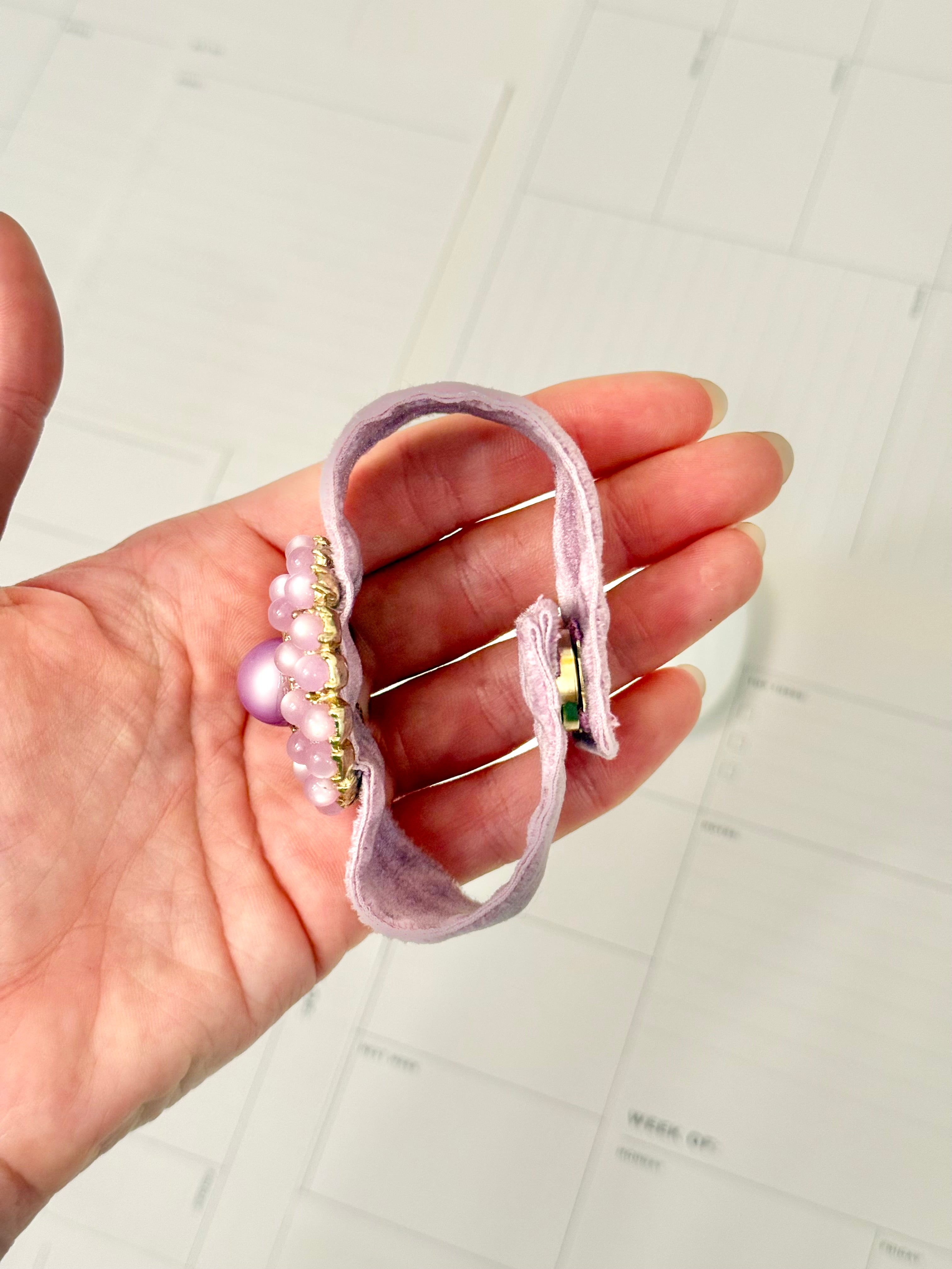 1960's divine monochromatic stunning french velvet bracelet....