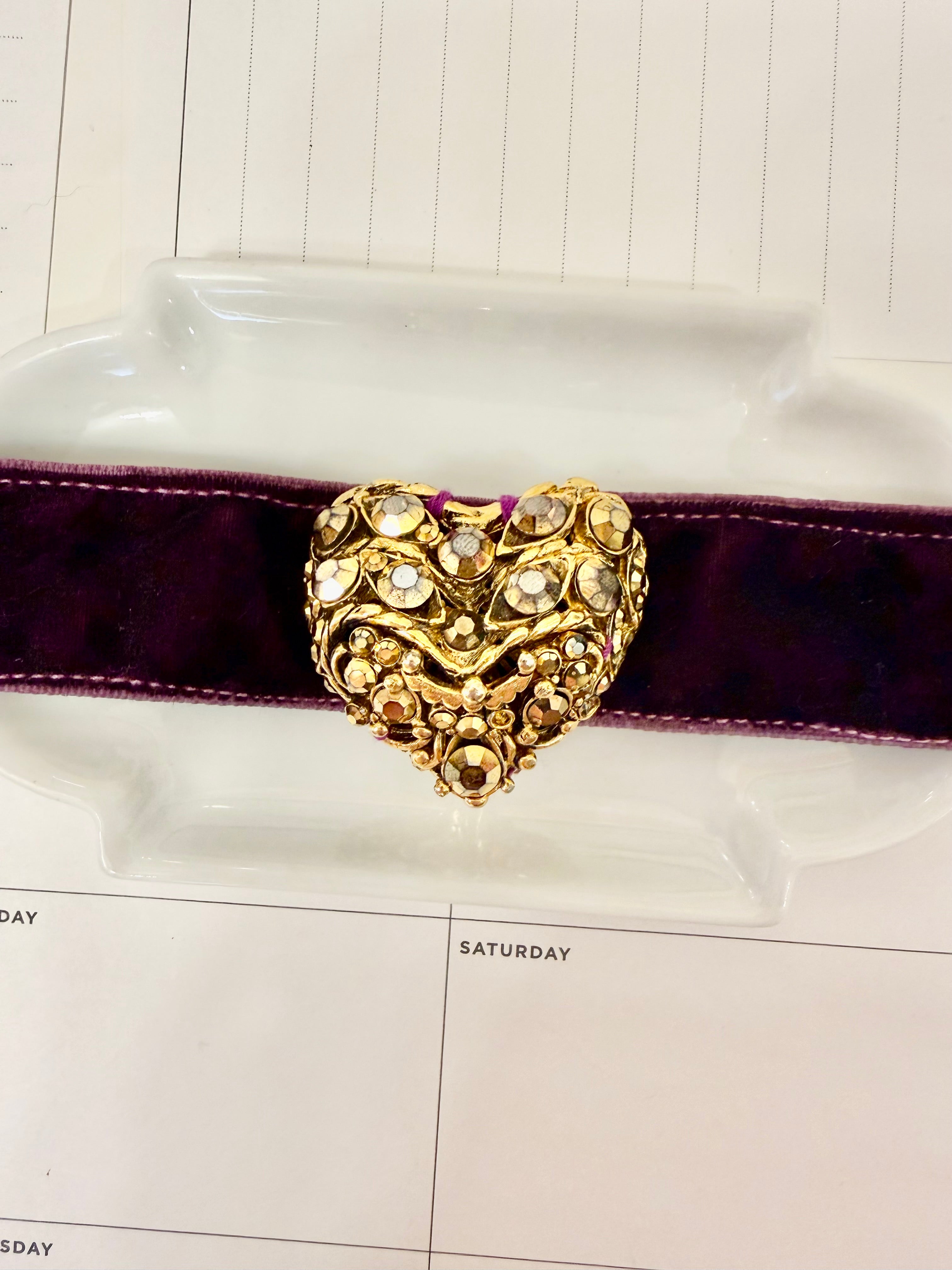 Ladies on Holiday stunning french velvet bracelet....