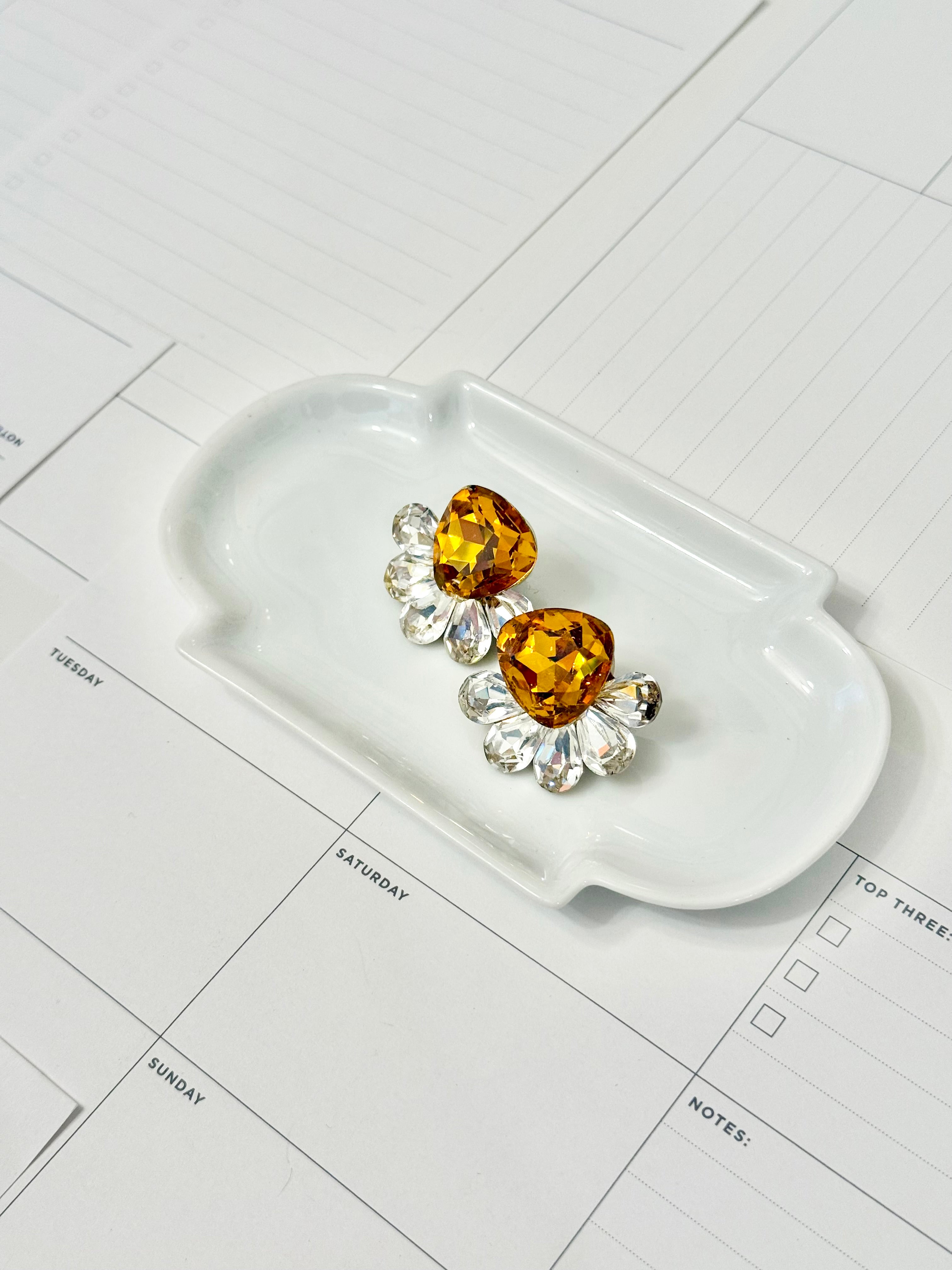 The most extraordinary citrine crystal earrings...