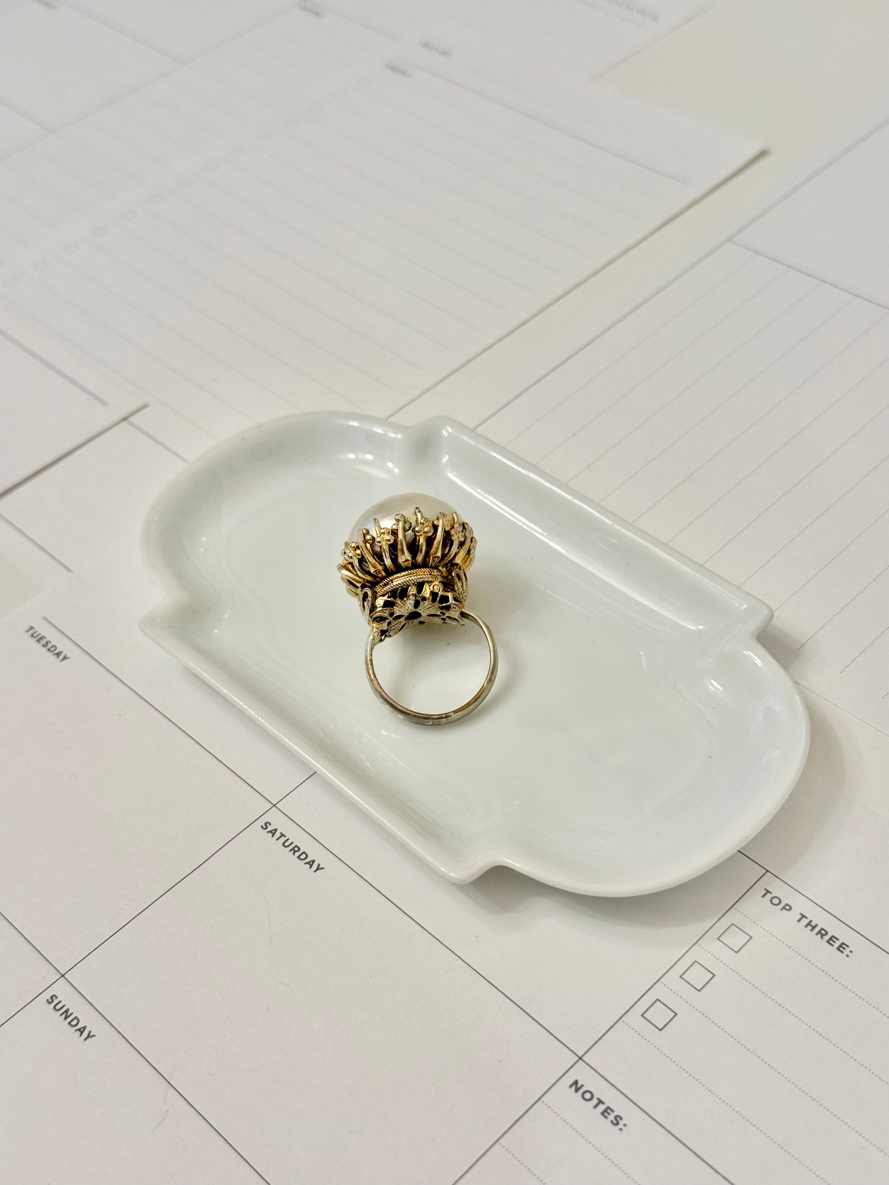 1960's charming baroque pearl cocktail....so elegant
