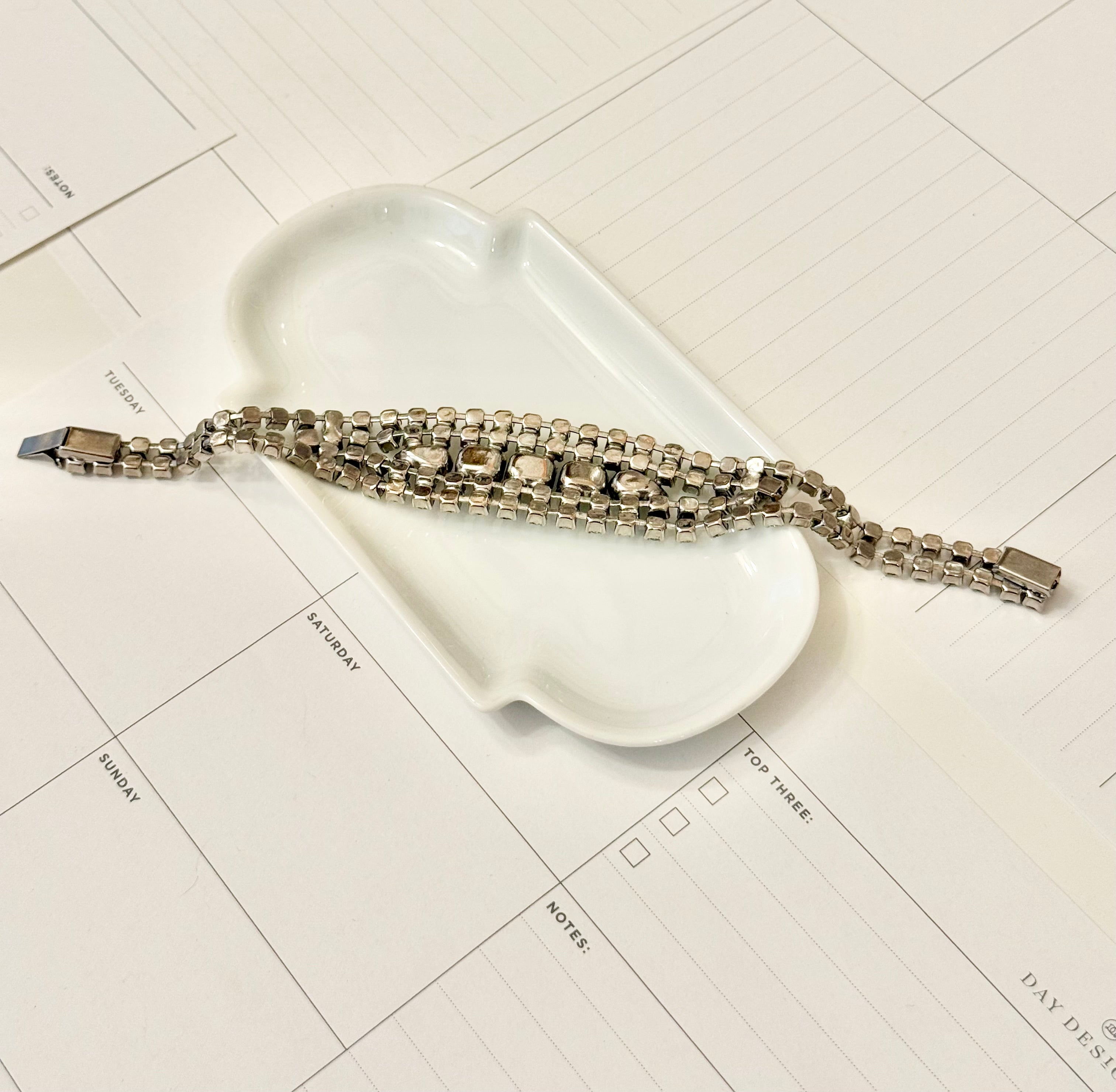 1960's most delightful emerald cut bracelet....