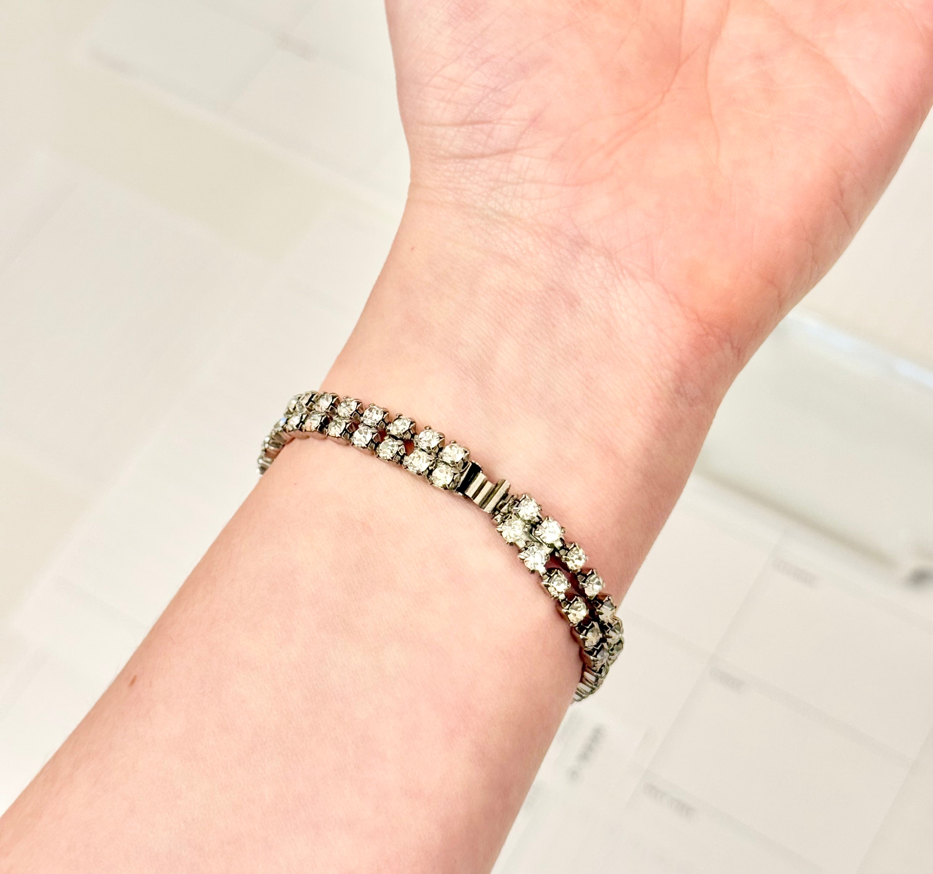 1960's most delightful emerald cut bracelet....