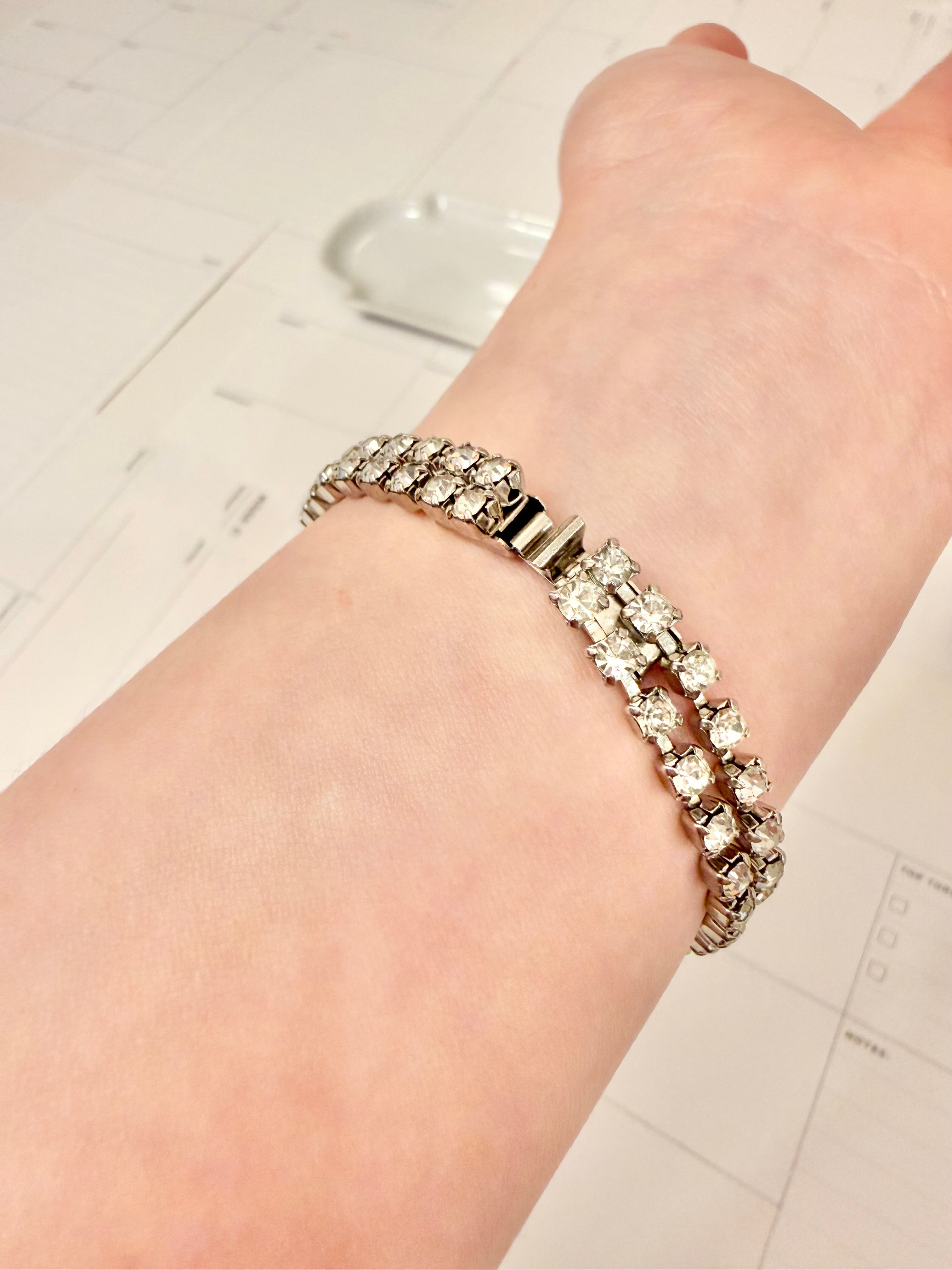 1960's most delightful emerald cut bracelet....