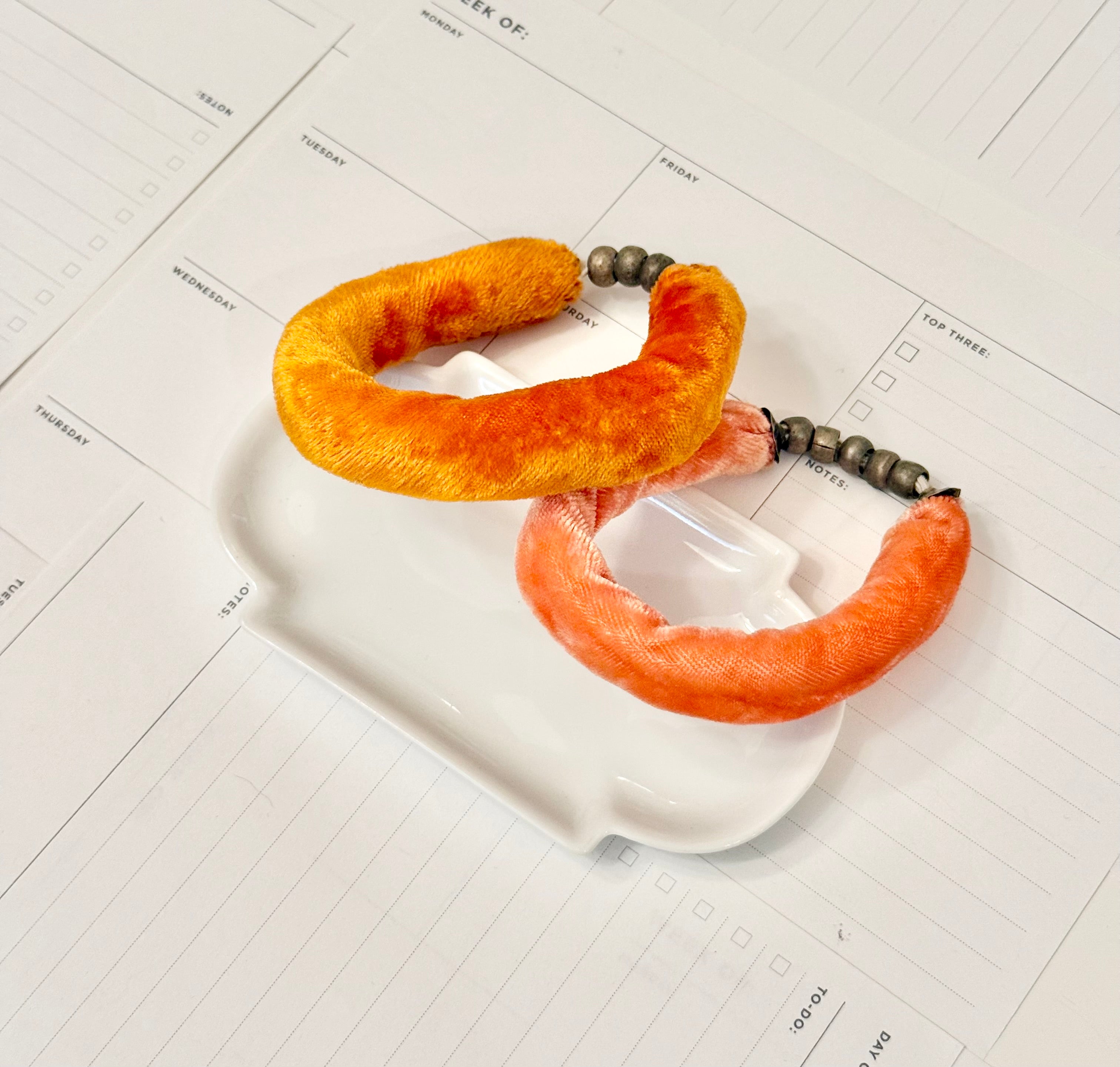 The most lovely vintage velvet bracelets....