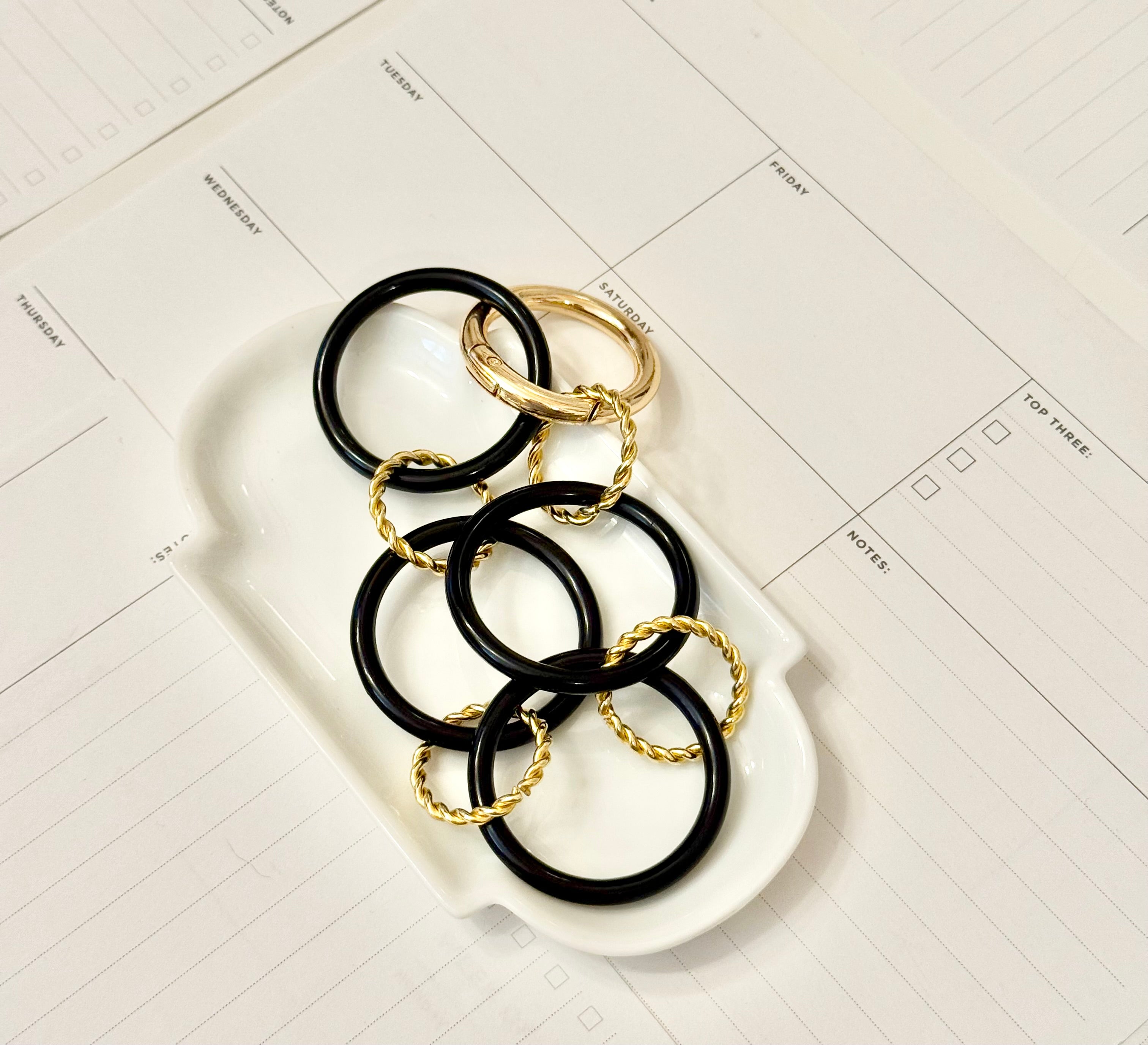 Truly chic large circle bracelet...