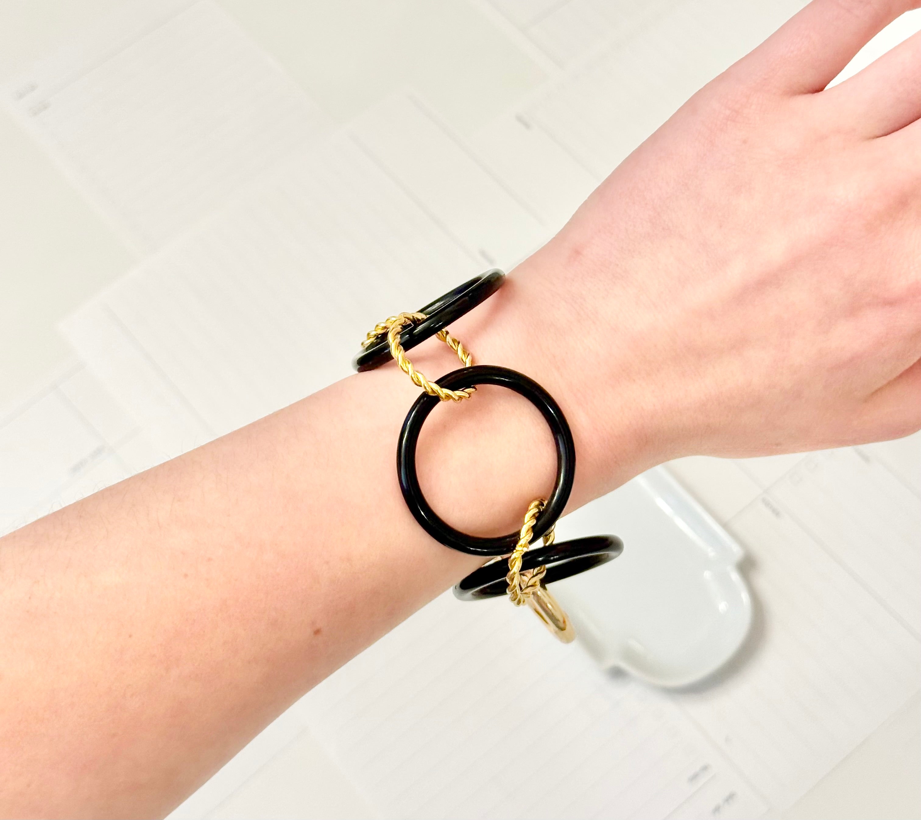 Truly chic large circle bracelet...