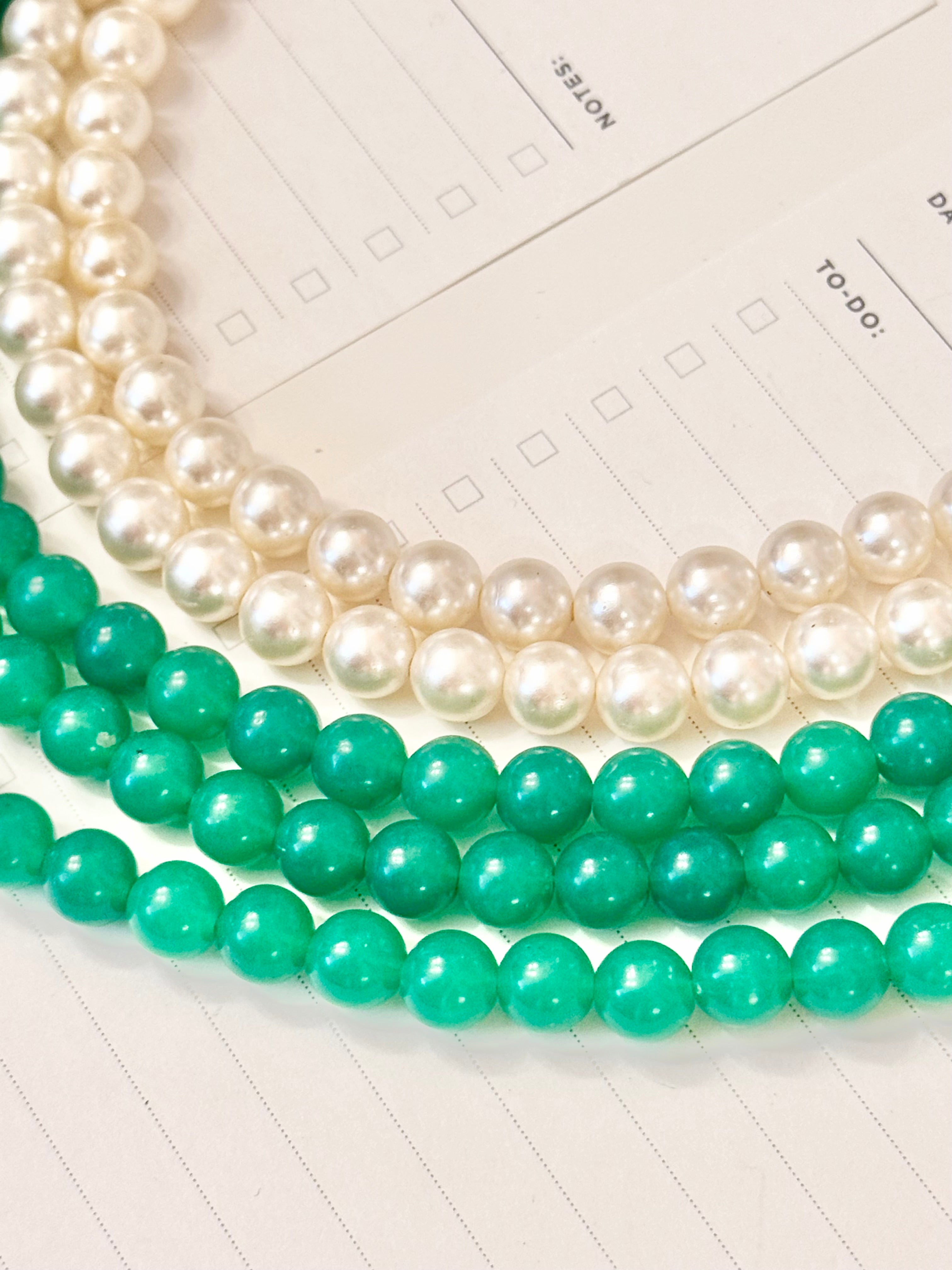 The most divine faux jade necklace....