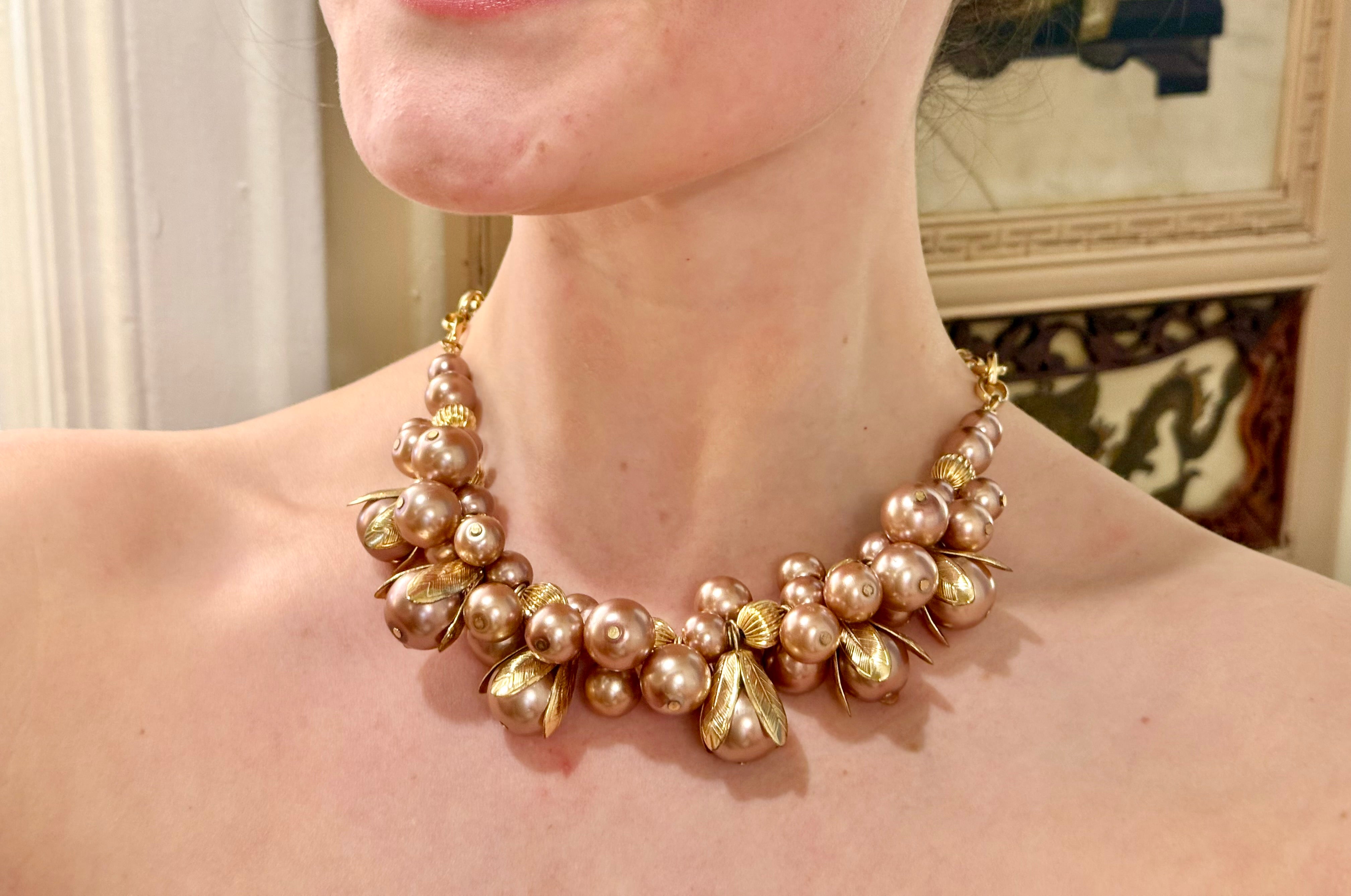 The most feminine, and whimsical faux pearl necklace....