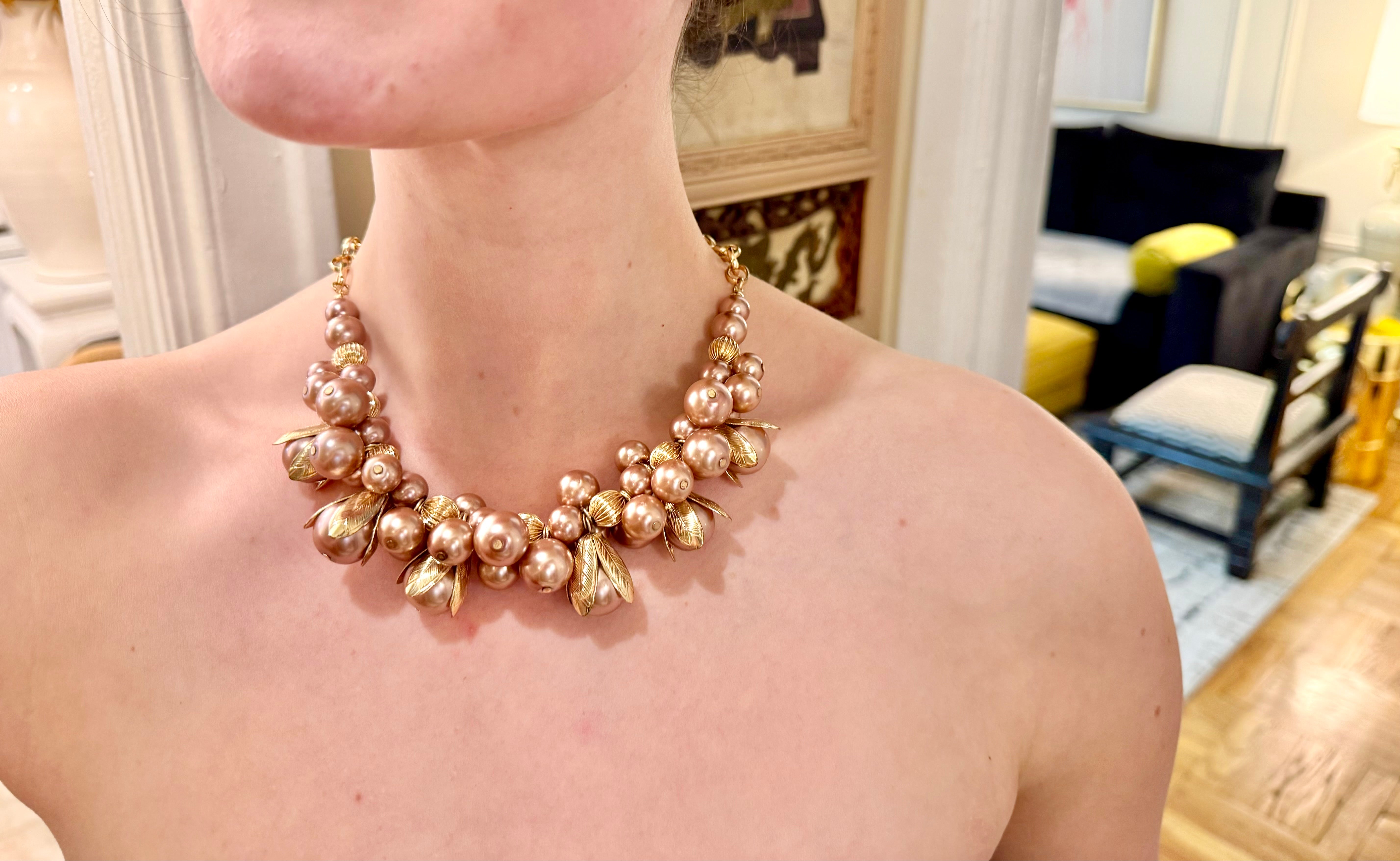 The most feminine, and whimsical faux pearl necklace....