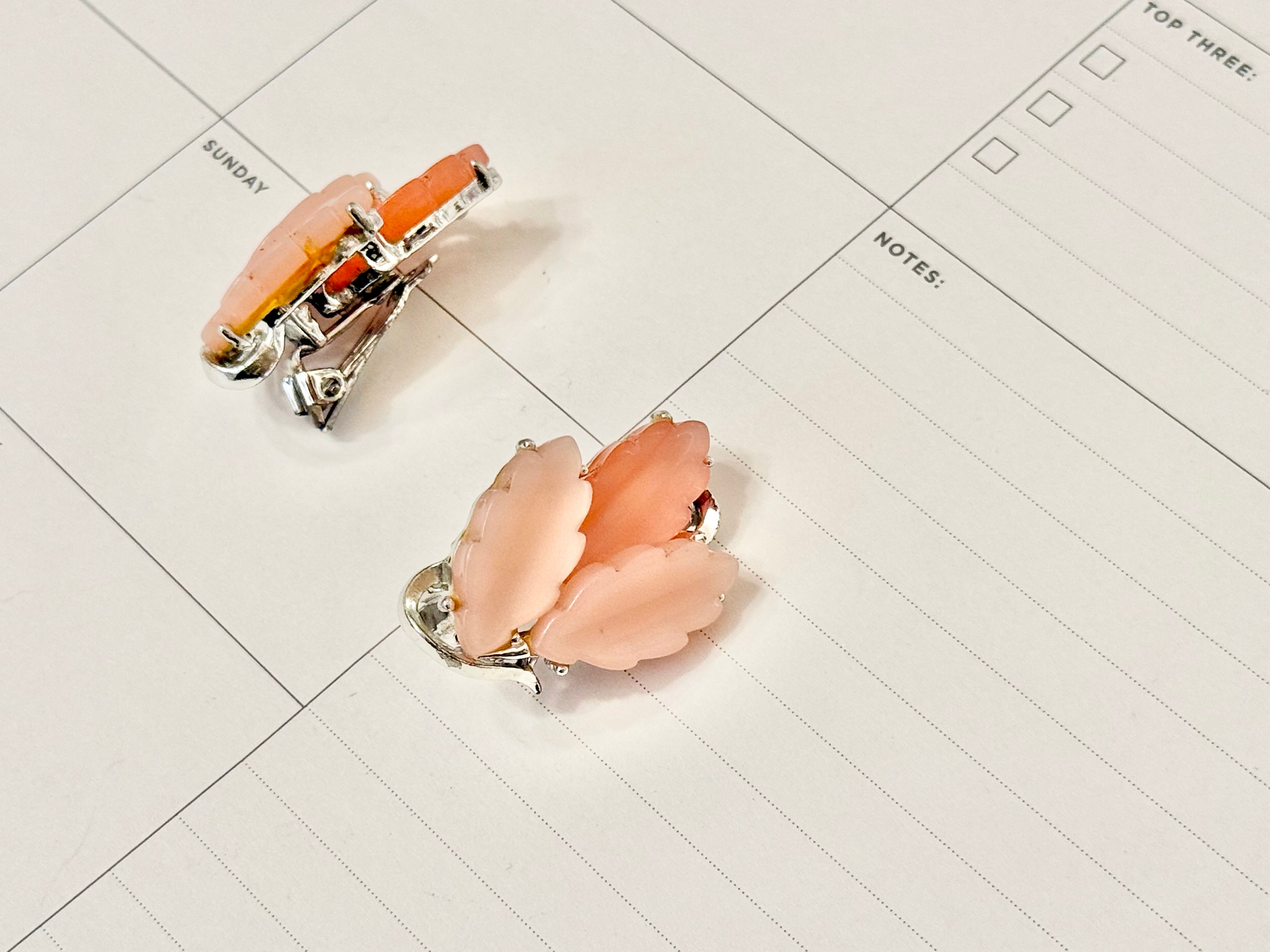 The most flirty pink moon glow earrings.... so feminine