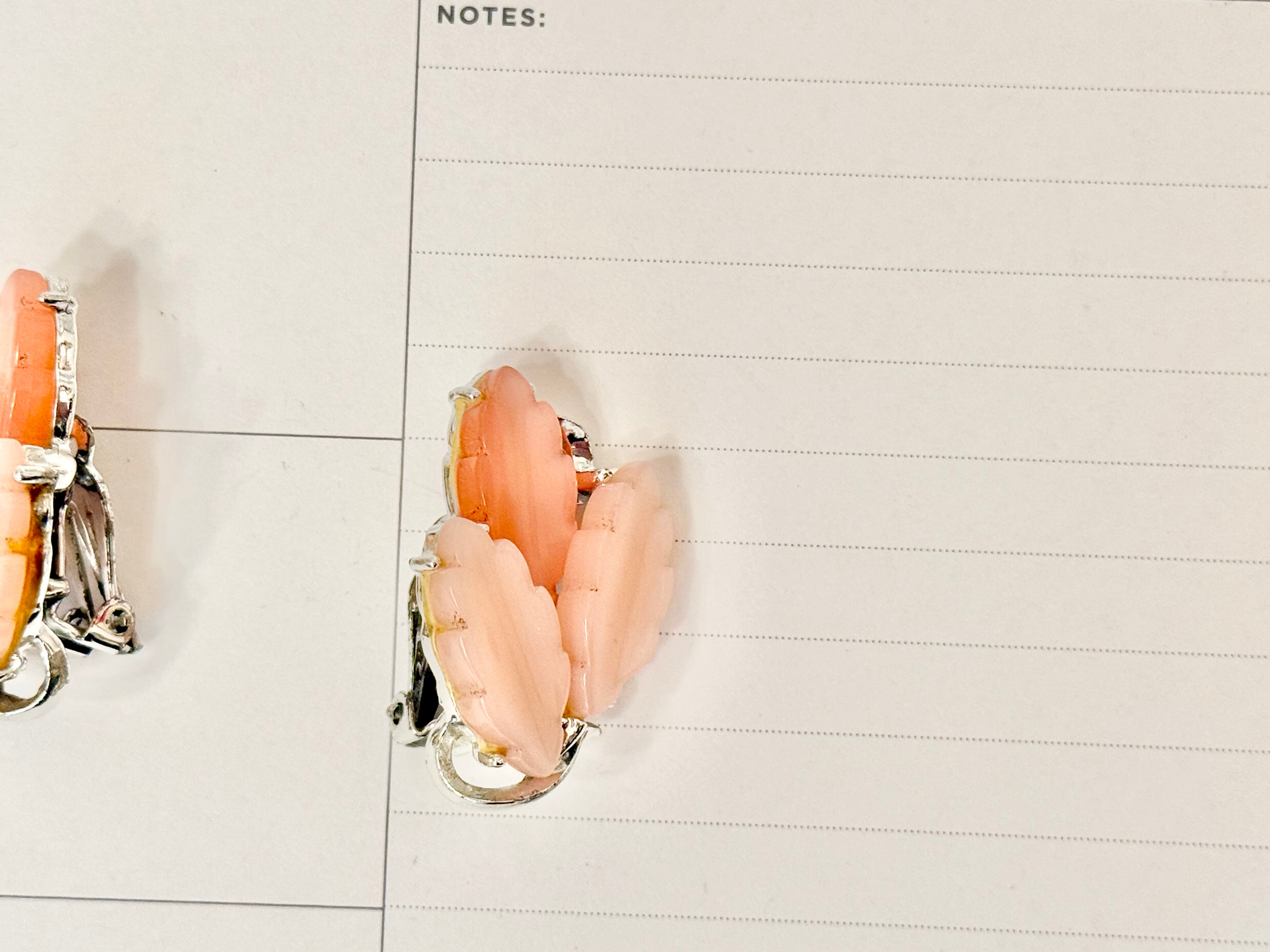 The most flirty pink moon glow earrings.... so feminine