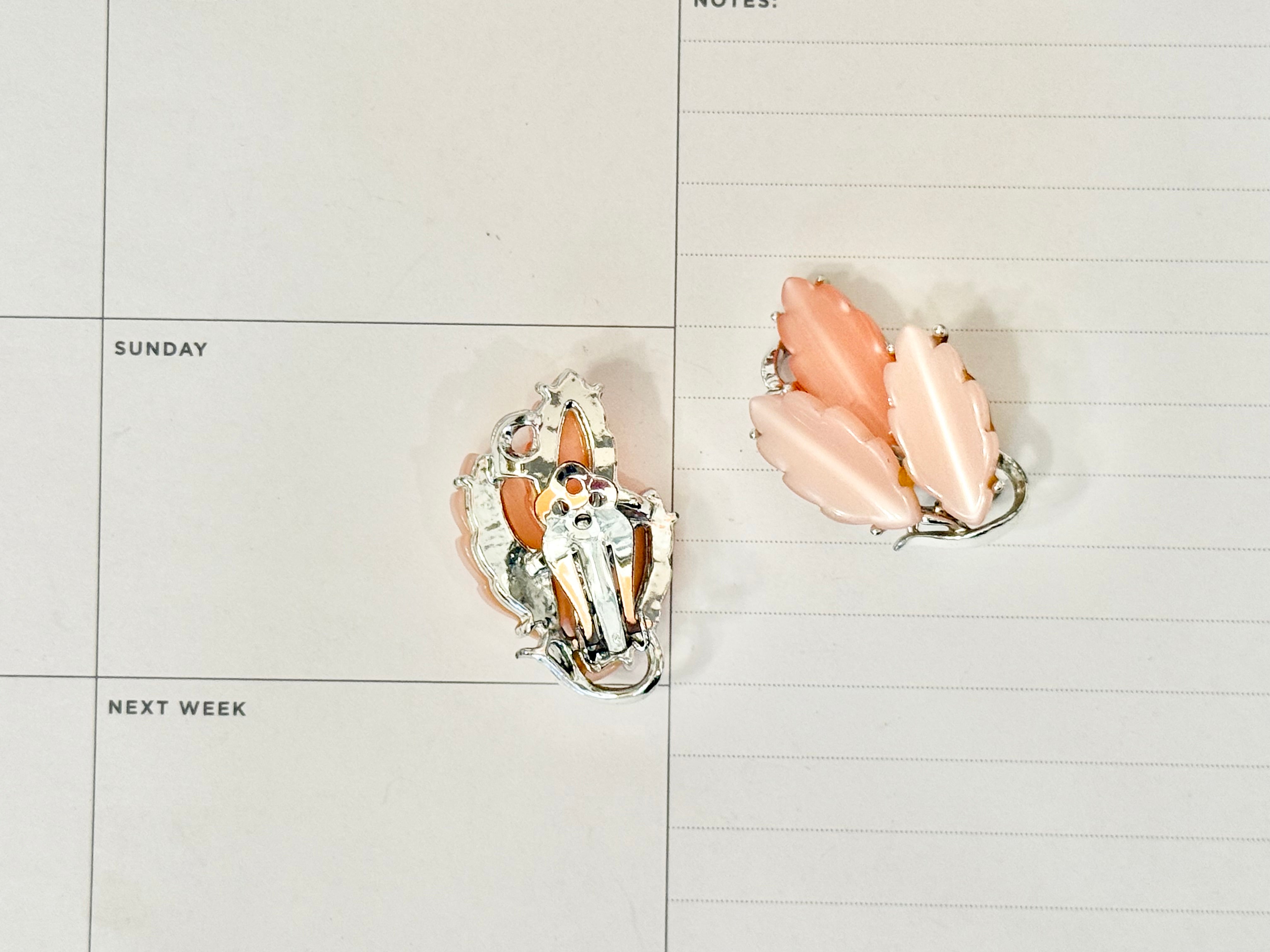 The most flirty pink moon glow earrings.... so feminine