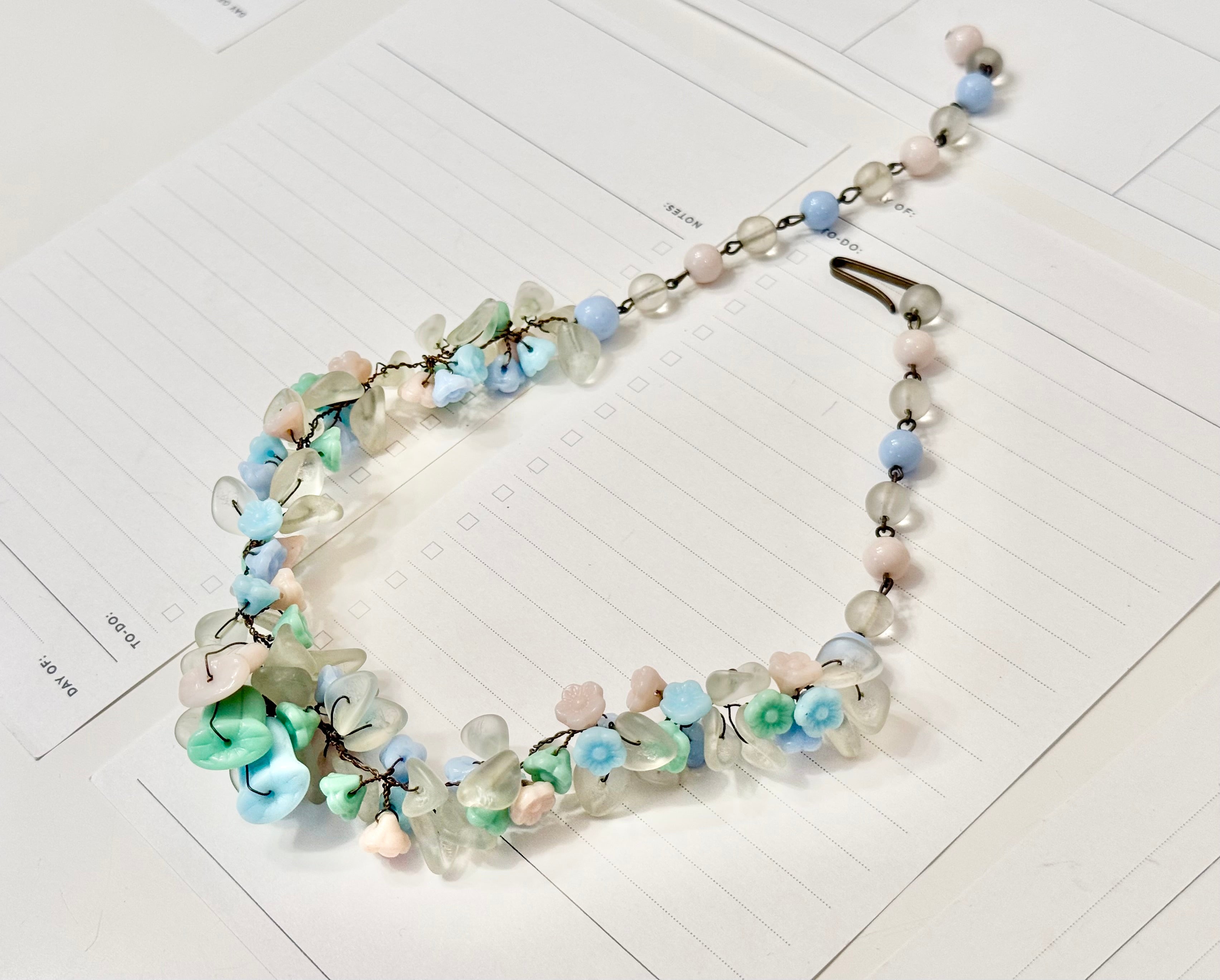 1940's West German feminine necklace....so chic