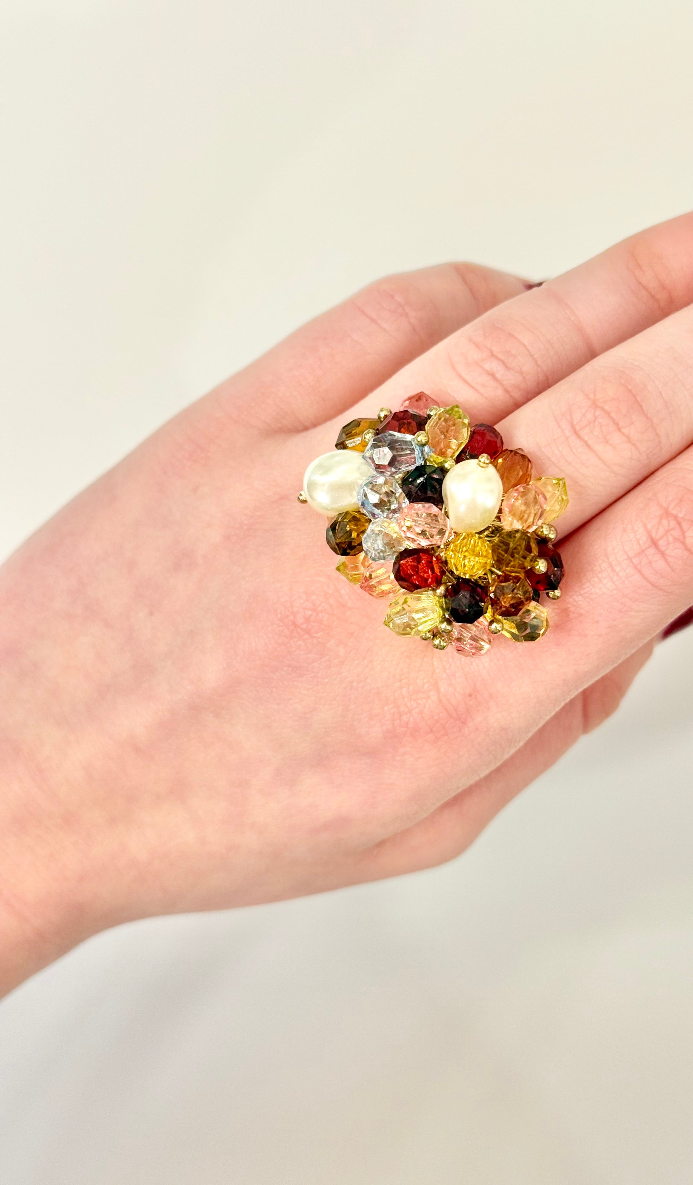 The most divine crystal cocktail ring....