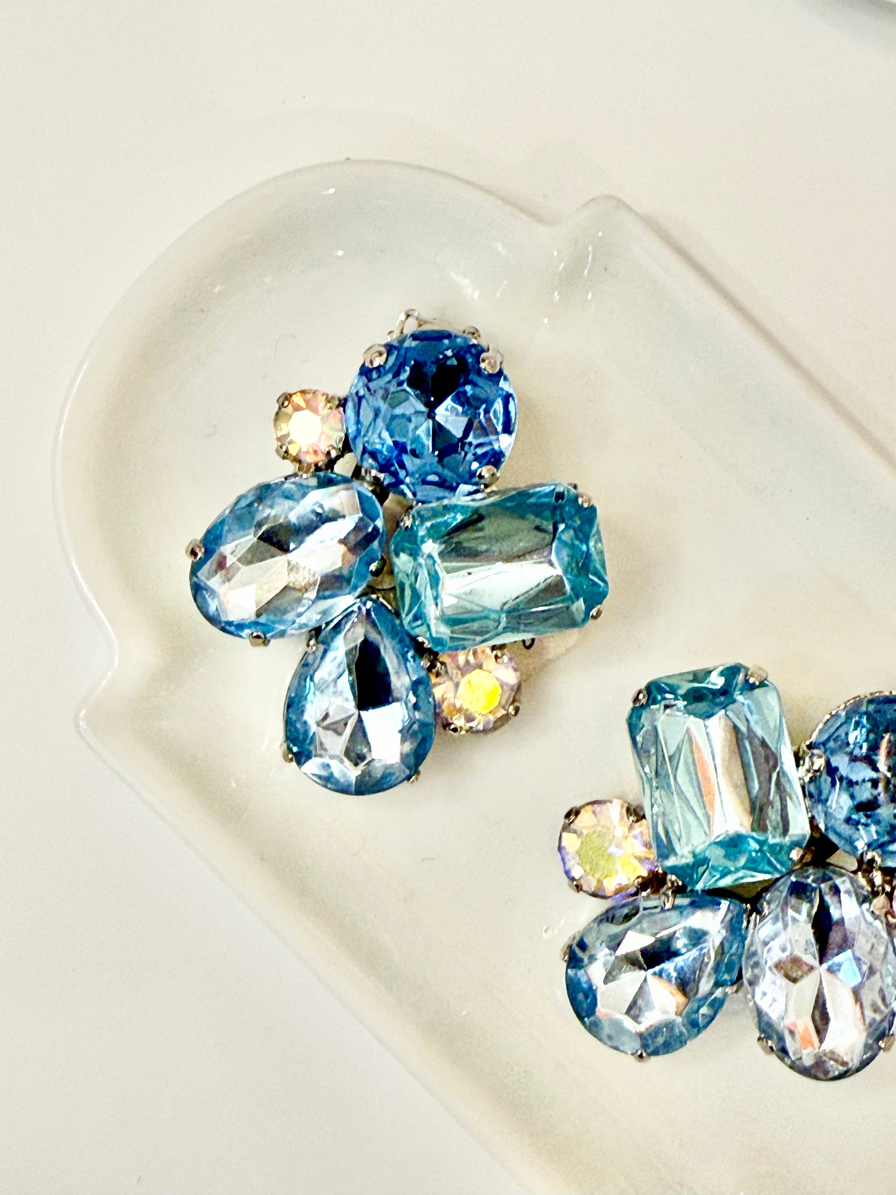 The most divine icy blue earrings..