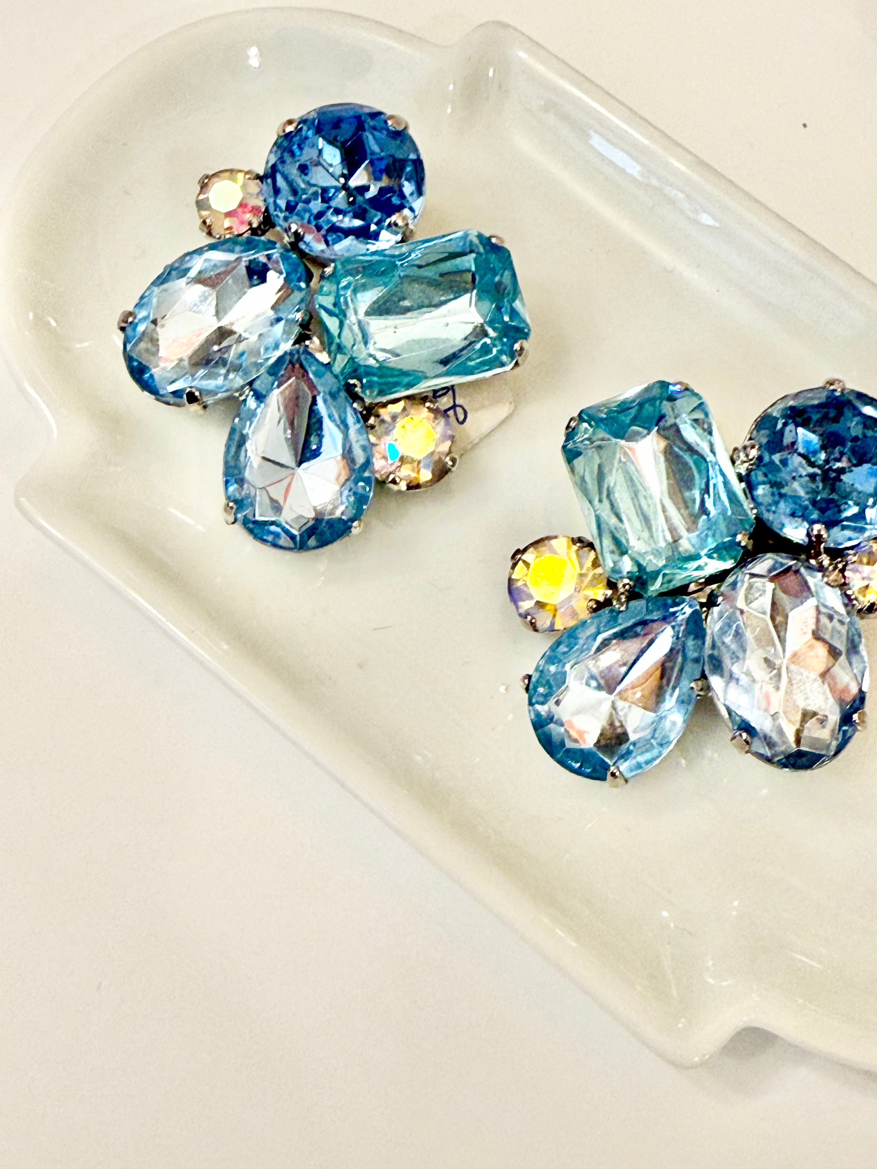 The most divine icy blue earrings..