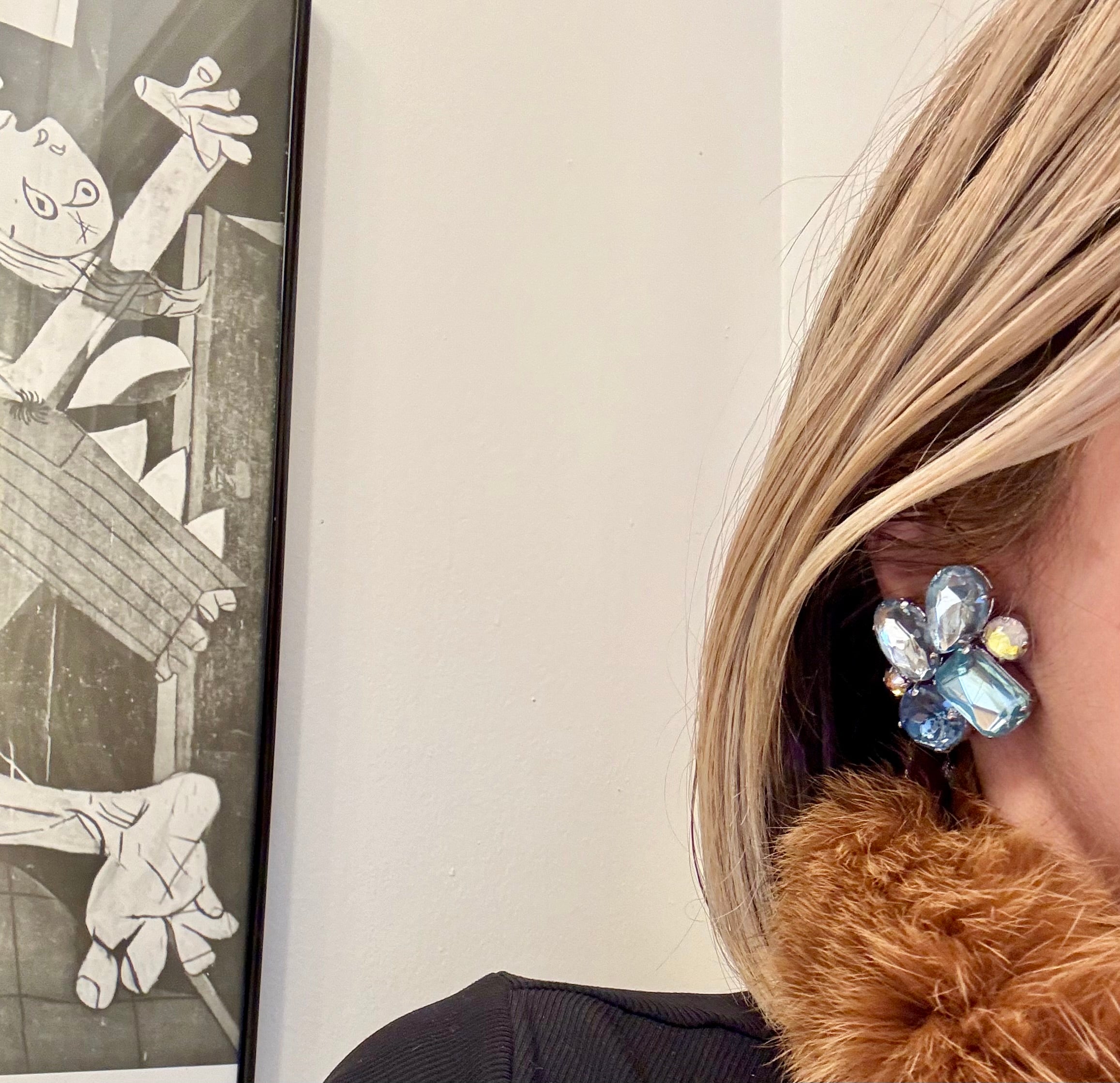 The most divine icy blue earrings..