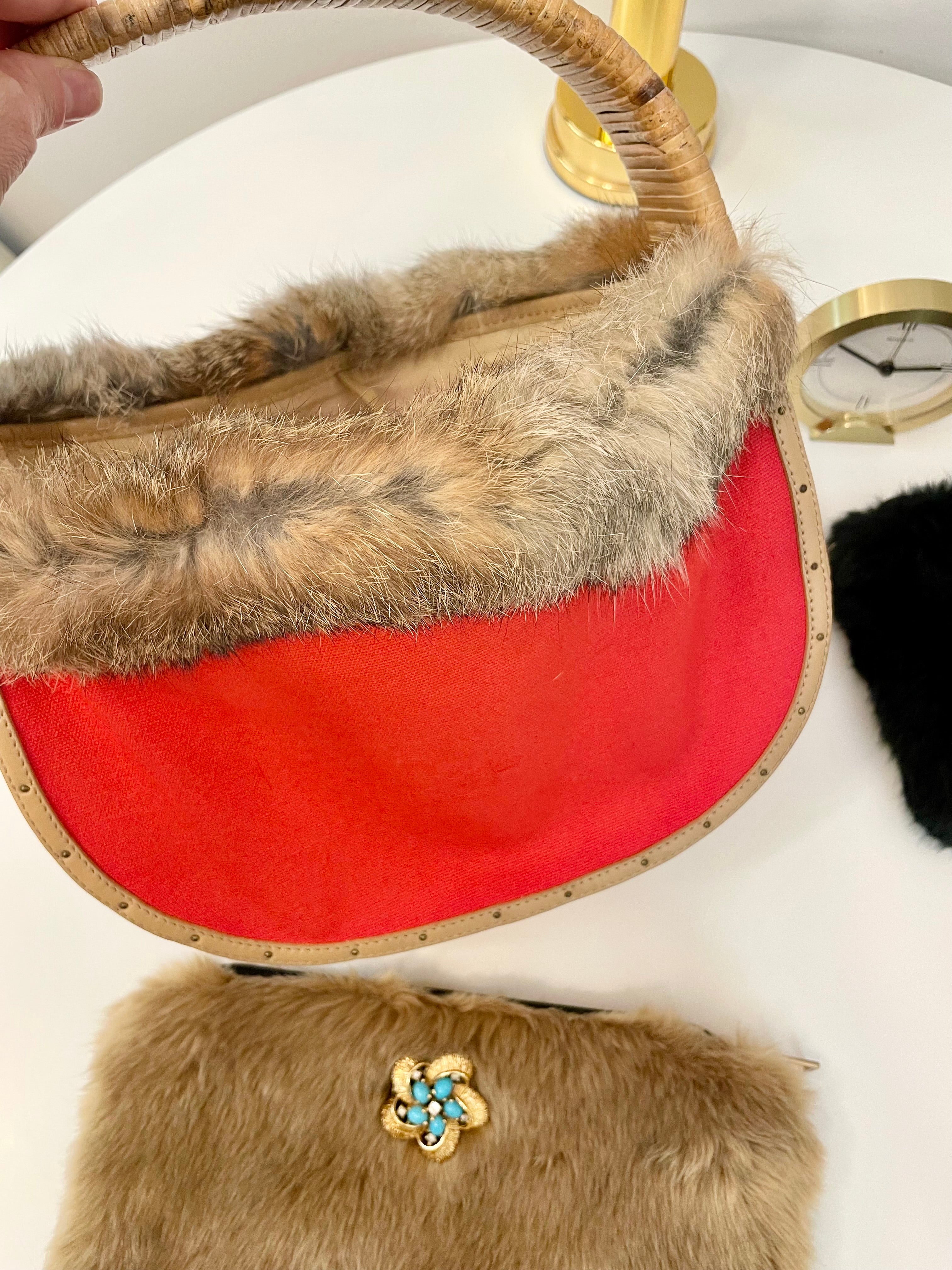 Ladies on Holiday adore a faux fur, glamorous evening bag!