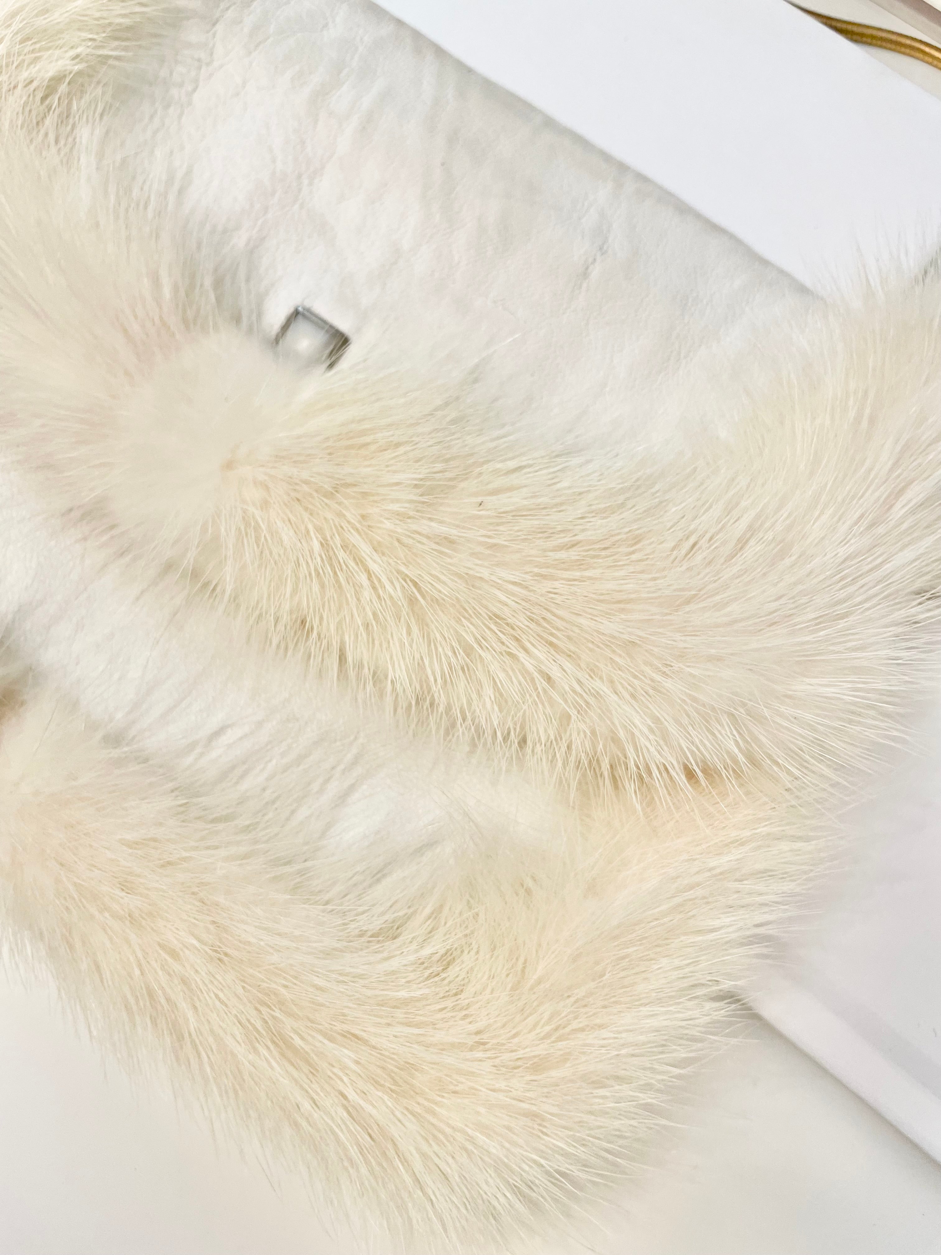 The 1960's heiress adores a fur clutch bag.... this one is so glamorous!