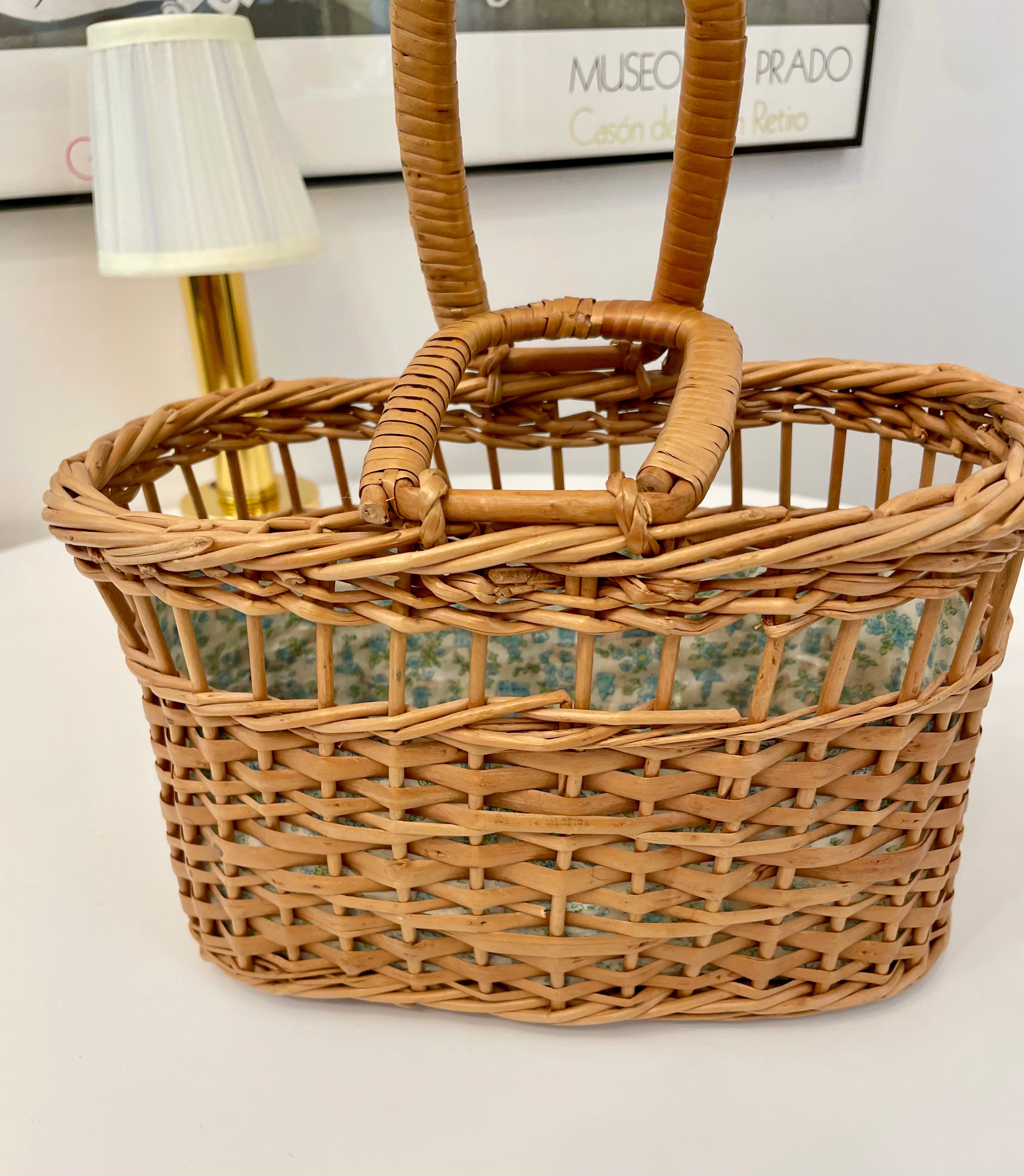 The most lovely monogrammed basket bag! The Preppy Girl classic....