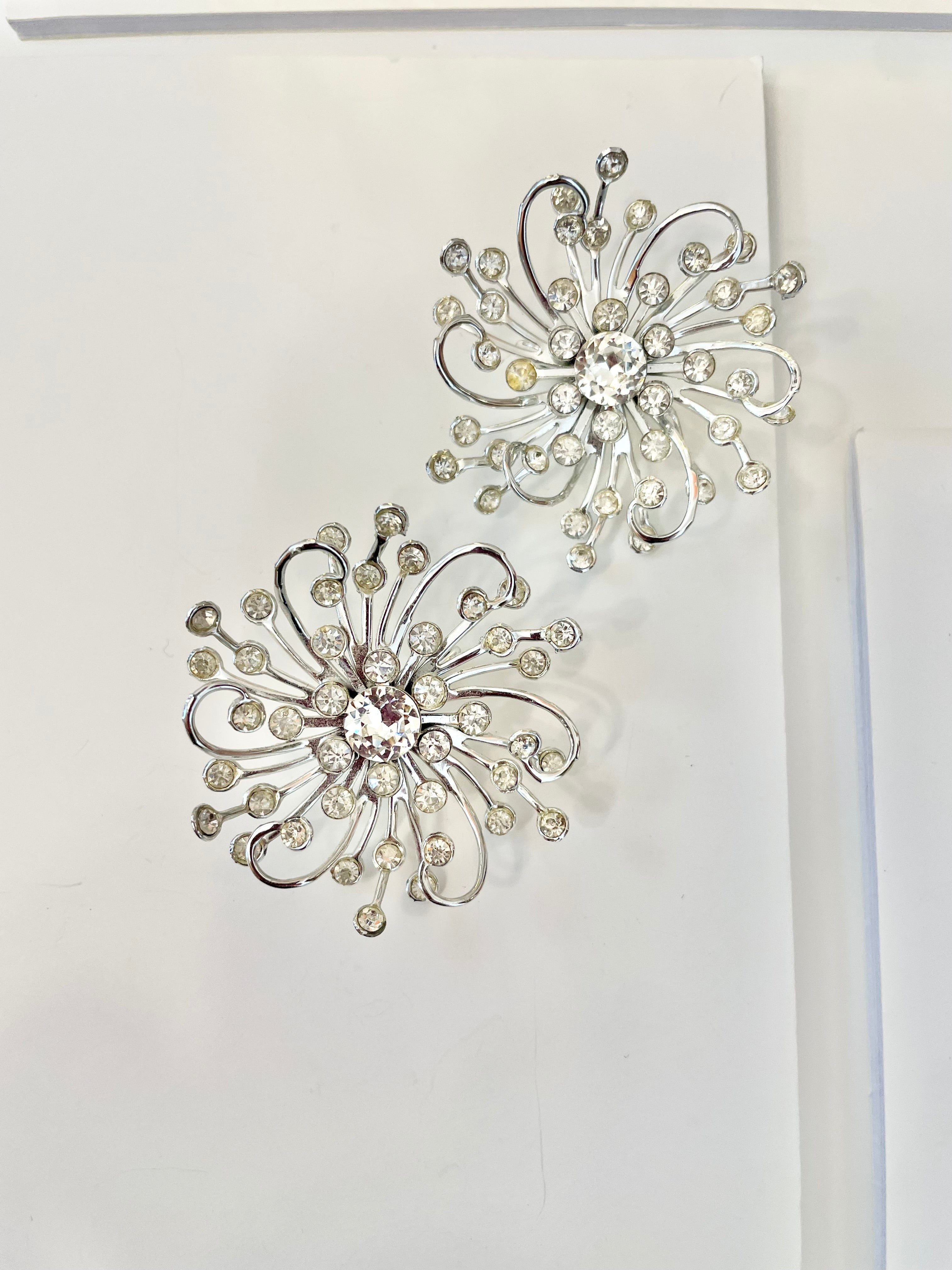 The most fancy silver flower earrings.... a truly divine find!