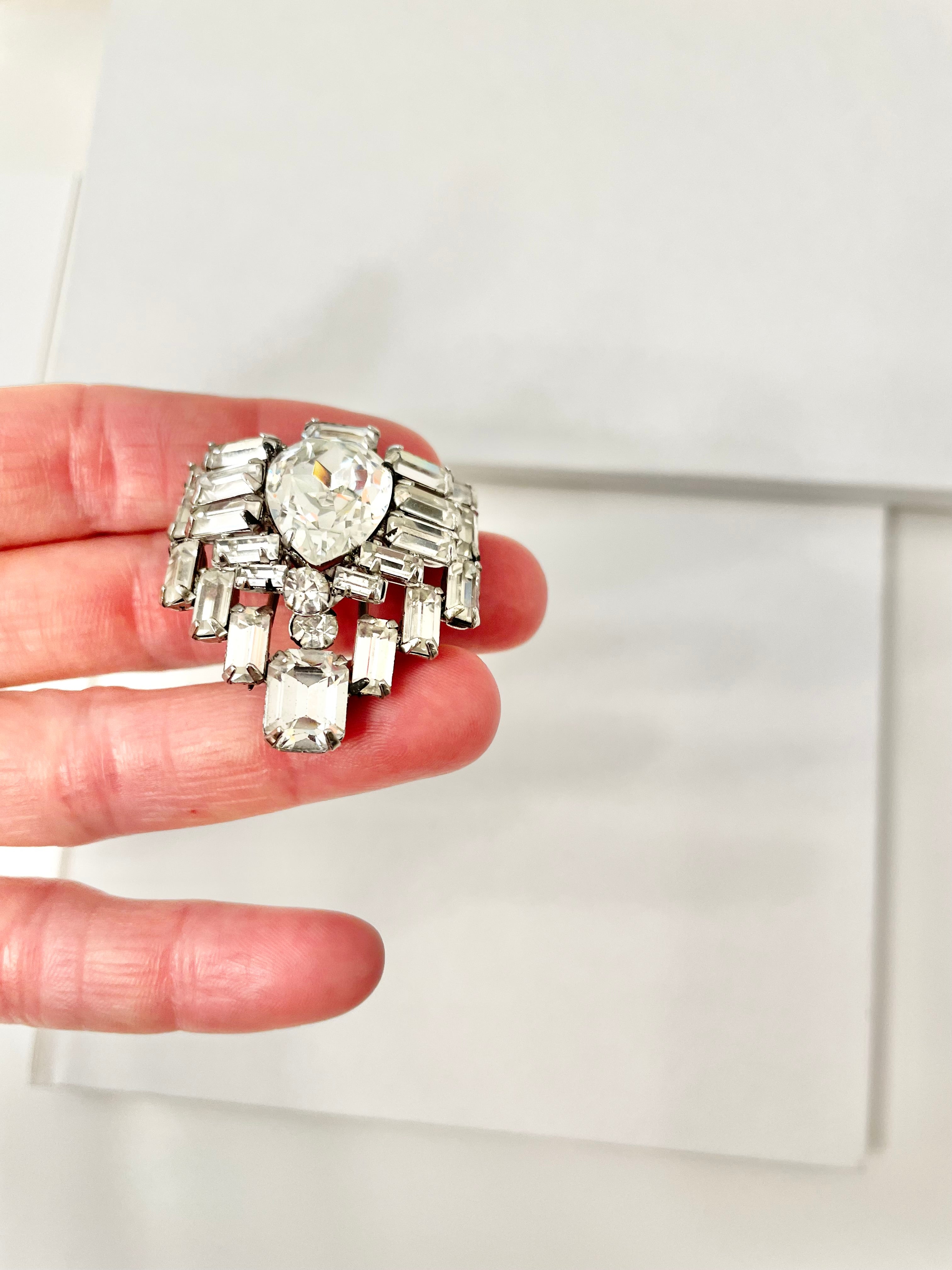 The Heiress and her vault jewels... this 1930's divine glass fur clip is outstanding!