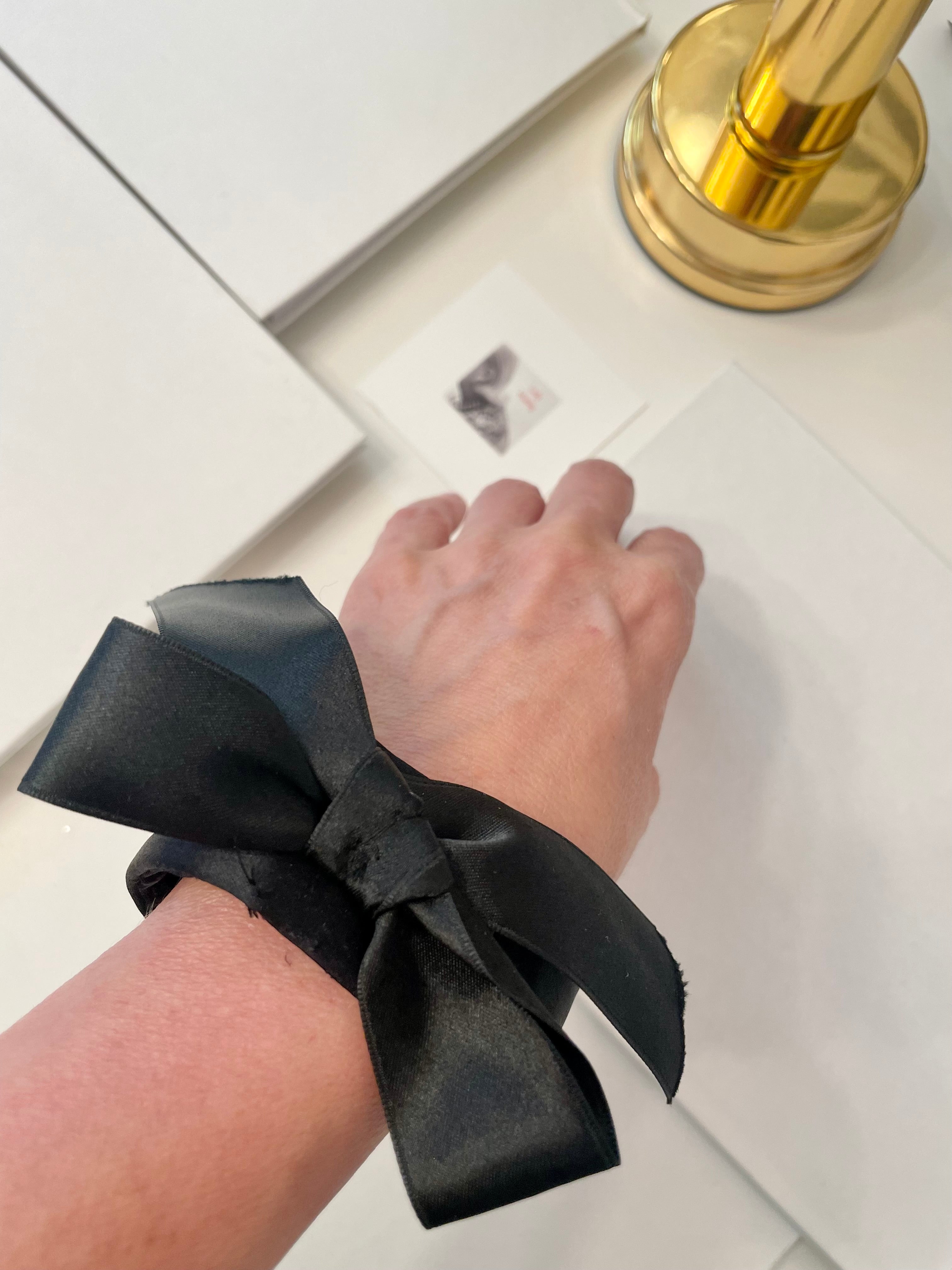 Ladies on Holiday. classic satin bow bracelet... one of a kind, and just so classy!