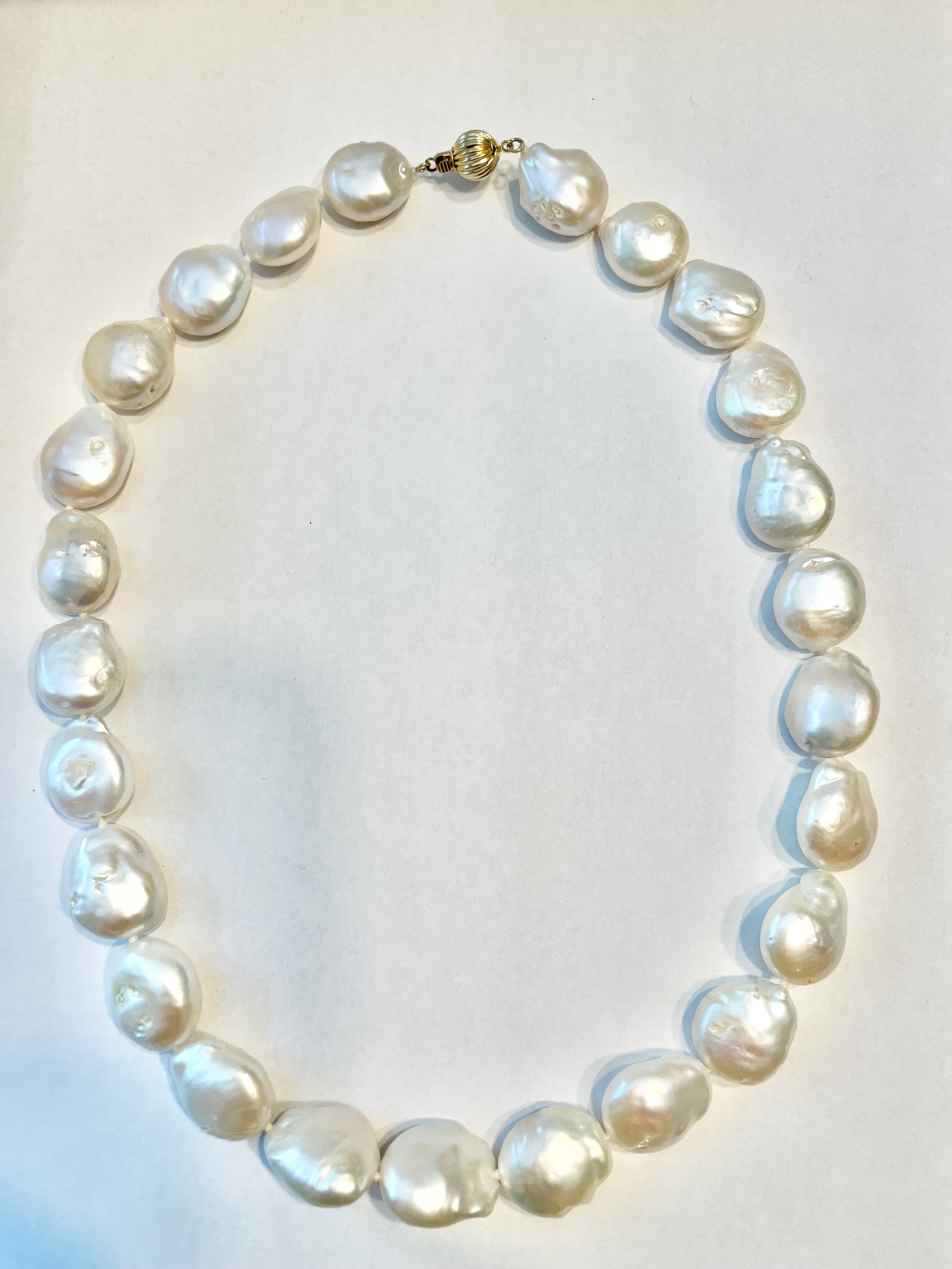 Isn't she Charming!!! This extraordinary genuine baroque fresh water pearls is a true classic for any lady to adore!